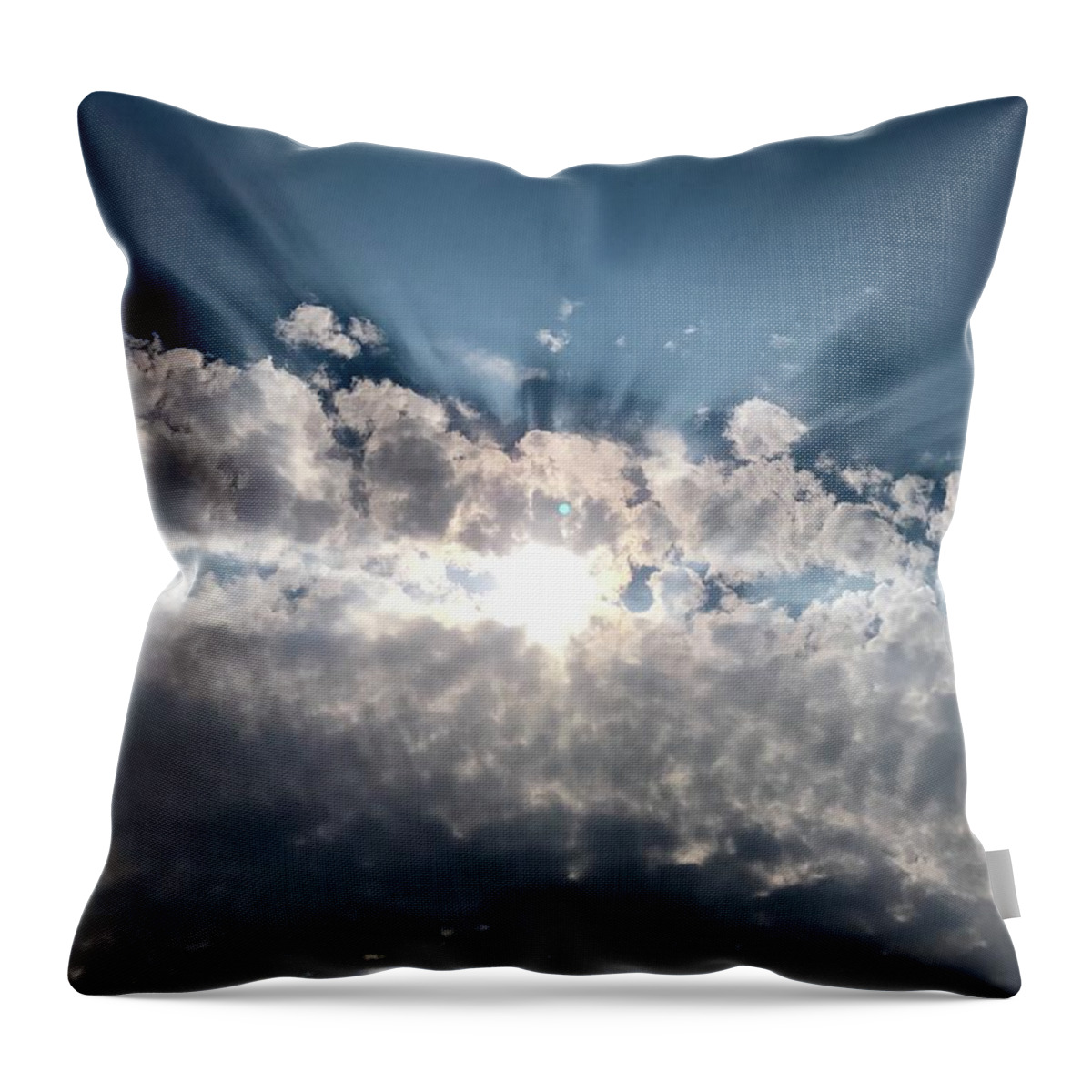 Clouds Throw Pillow featuring the photograph Clouds by Alex King