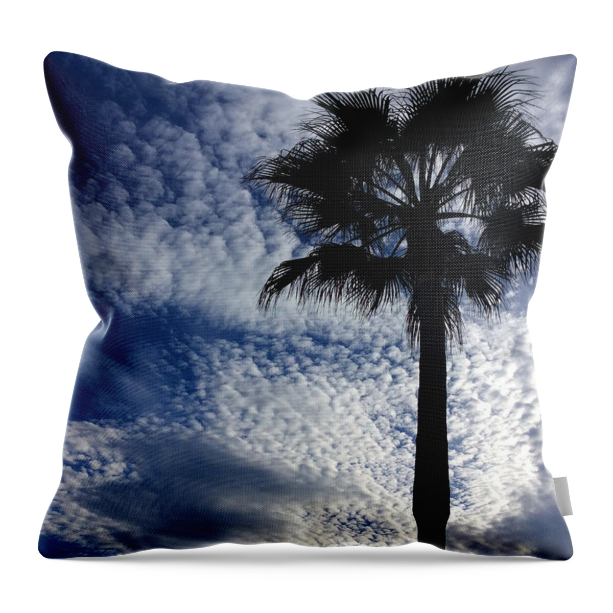 Colette Throw Pillow featuring the photograph Clouds and Tree by Colette V Hera Guggenheim