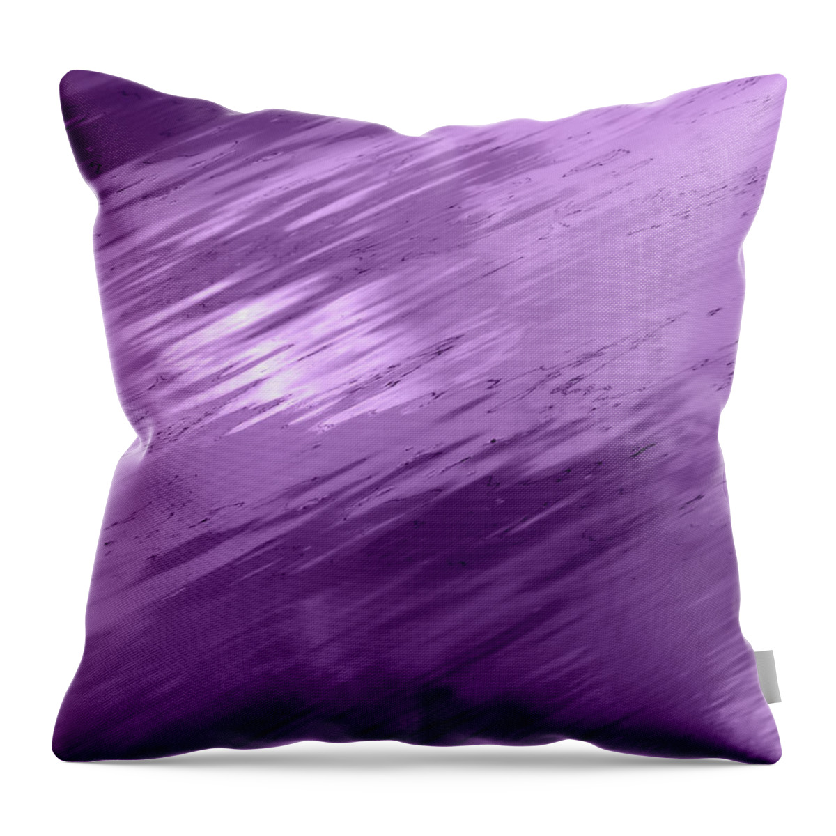 Purple Abstract Throw Pillow featuring the photograph Clouds In the Water - Purple Plum Abstract by Gill Billington
