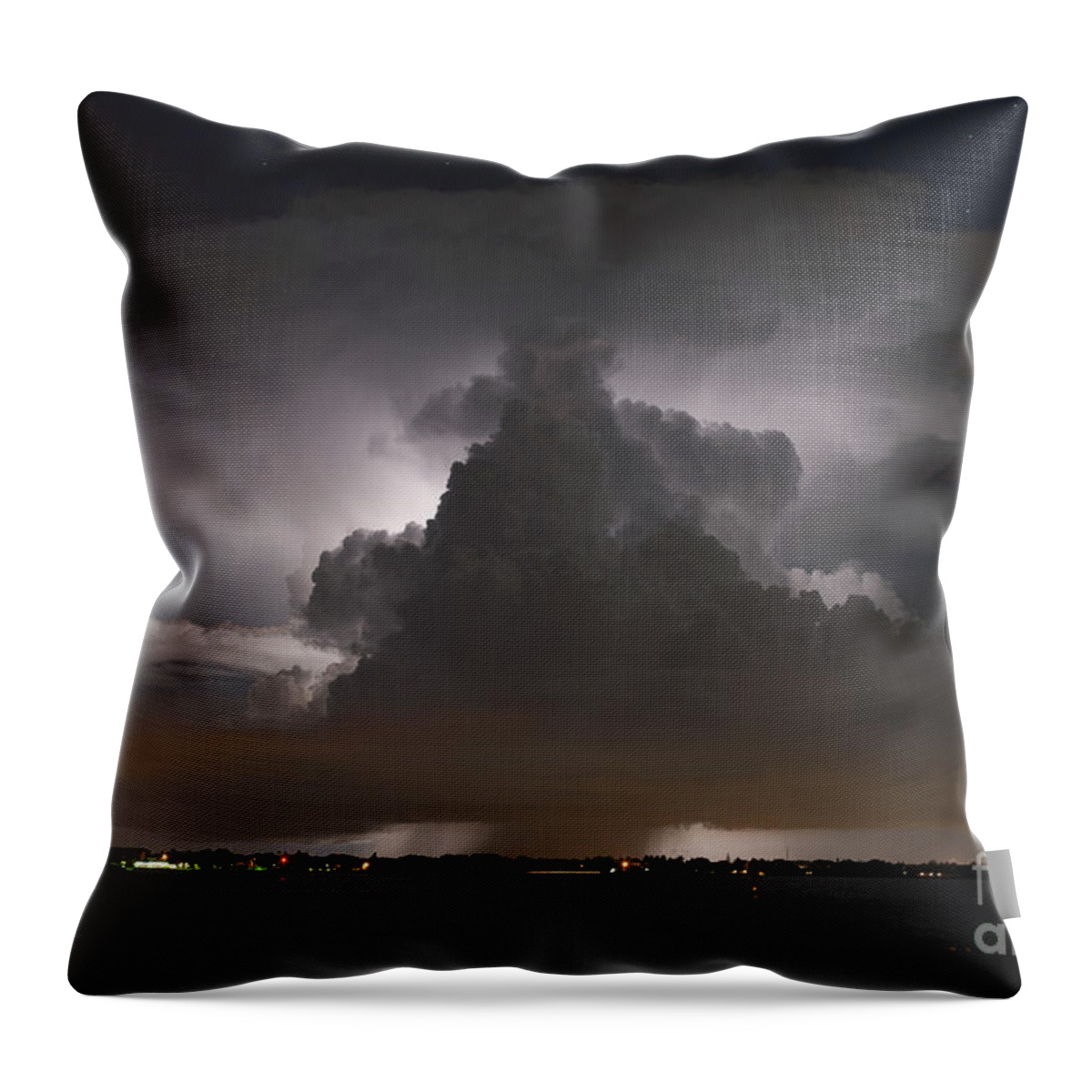 Storm Throw Pillow featuring the photograph Clouds by Quinn Sedam