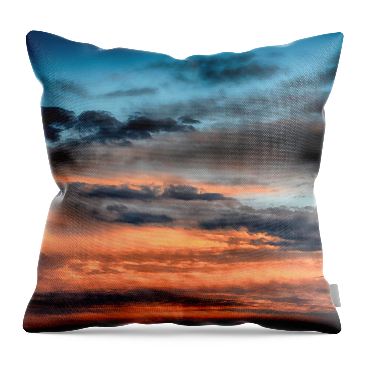 Clouds Throw Pillow featuring the mixed media Cloudscape 2 by Angelina Tamez