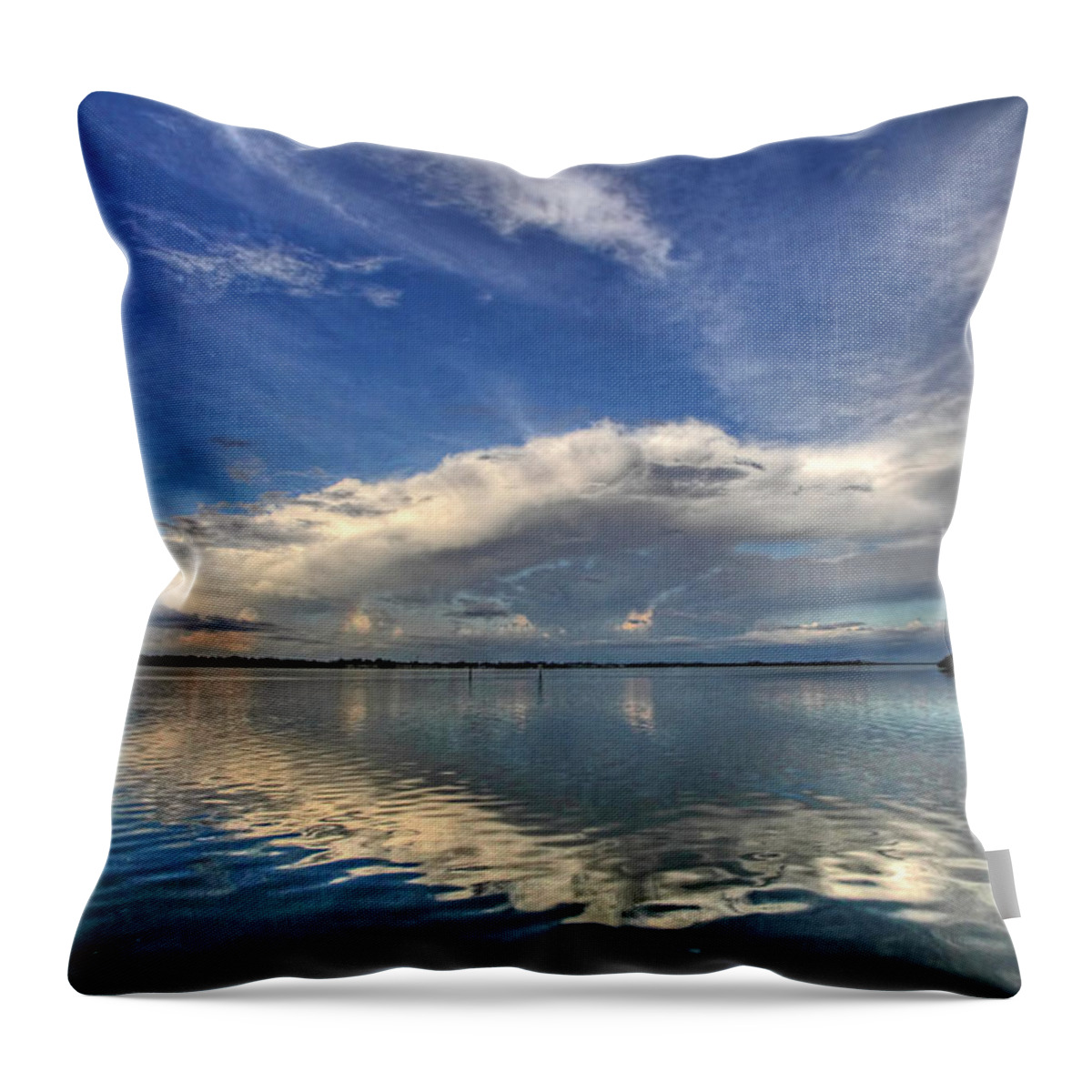 Clouds Throw Pillow featuring the photograph Cloudscape by HH Photography of Florida