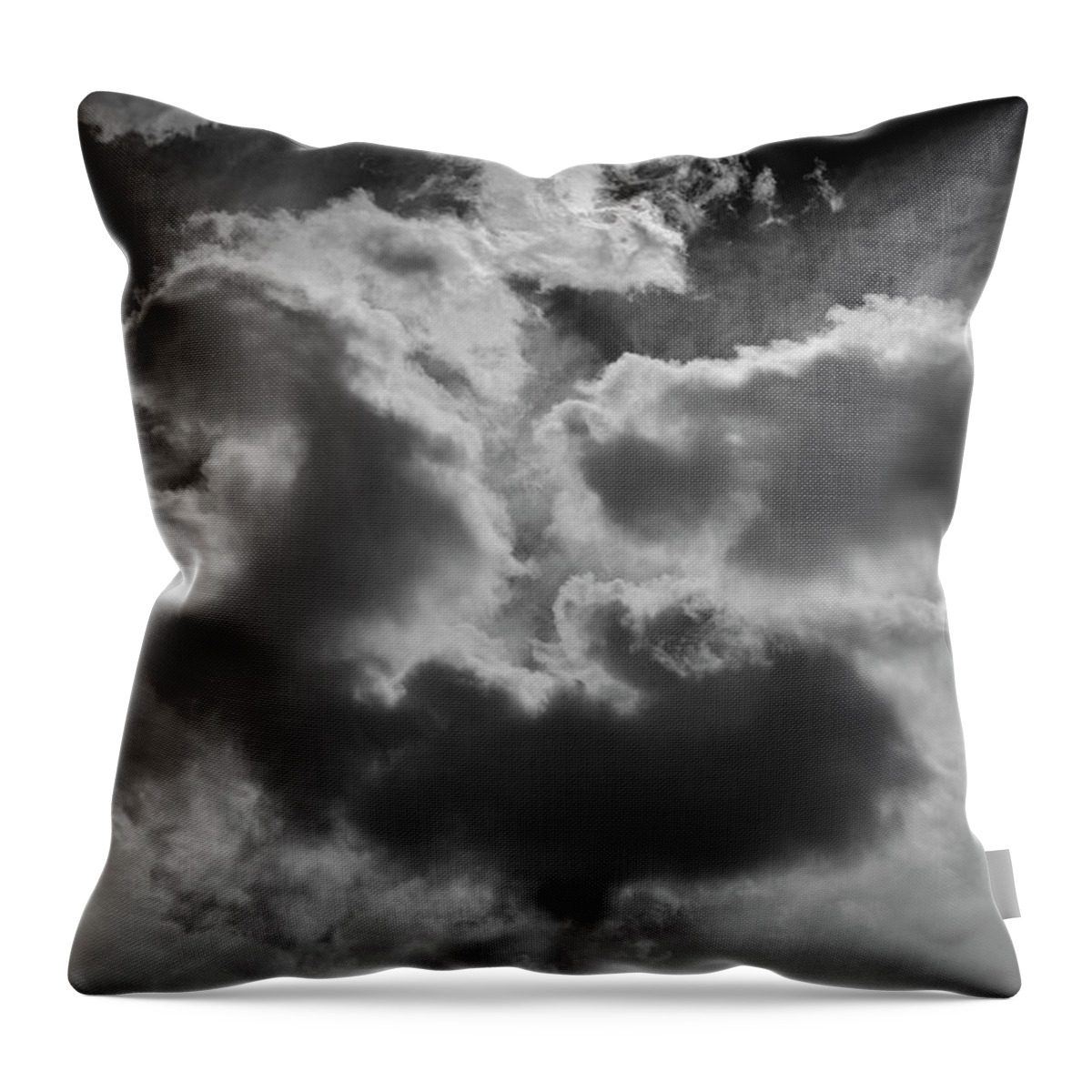 Atmosphere Throw Pillow featuring the photograph Cloudscape XVII BW by David Gordon