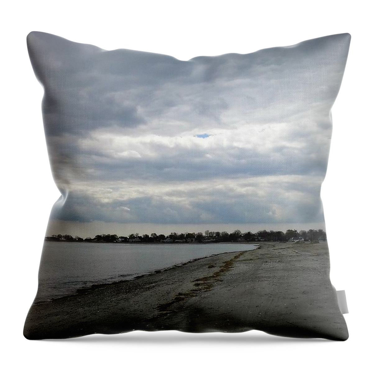 Winter Throw Pillow featuring the photograph Coastal Winter by Kristine Nora