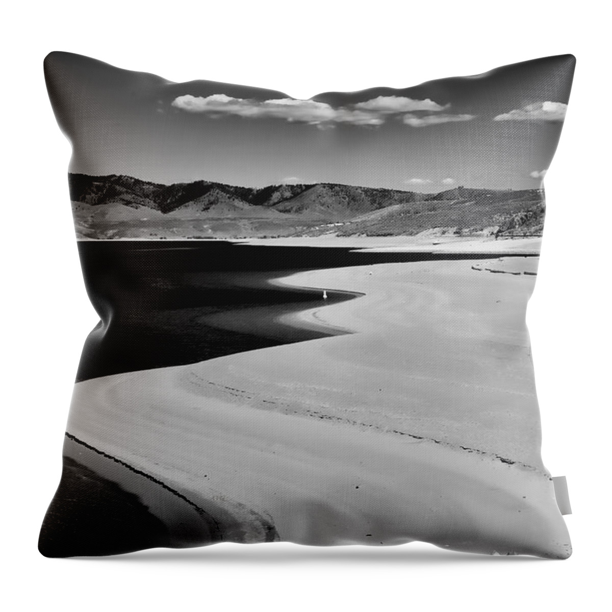 Columbia River Throw Pillow featuring the photograph Coastline Curves by Allan Van Gasbeck