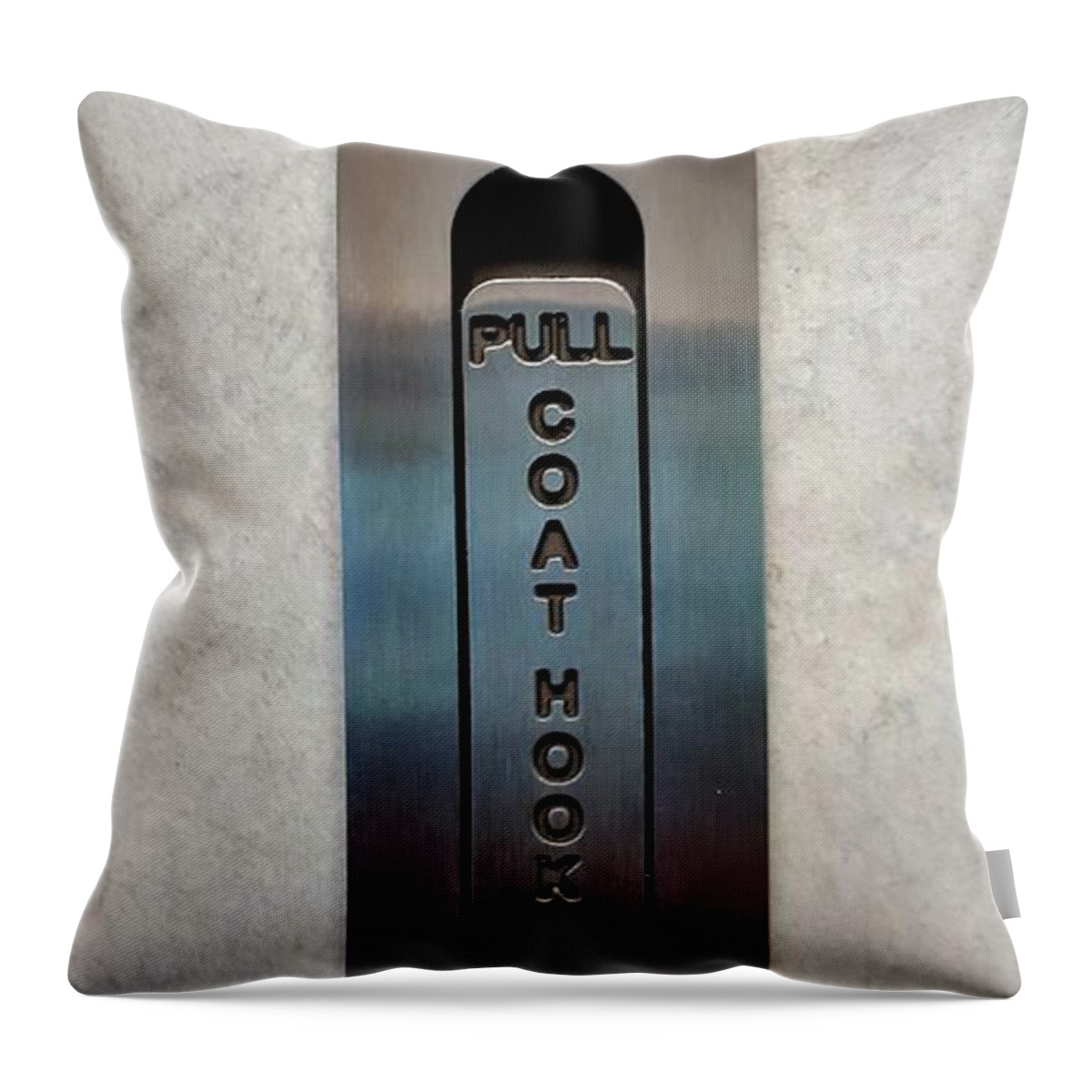 Coats Throw Pillow featuring the photograph Coat Hook by Rob Hans