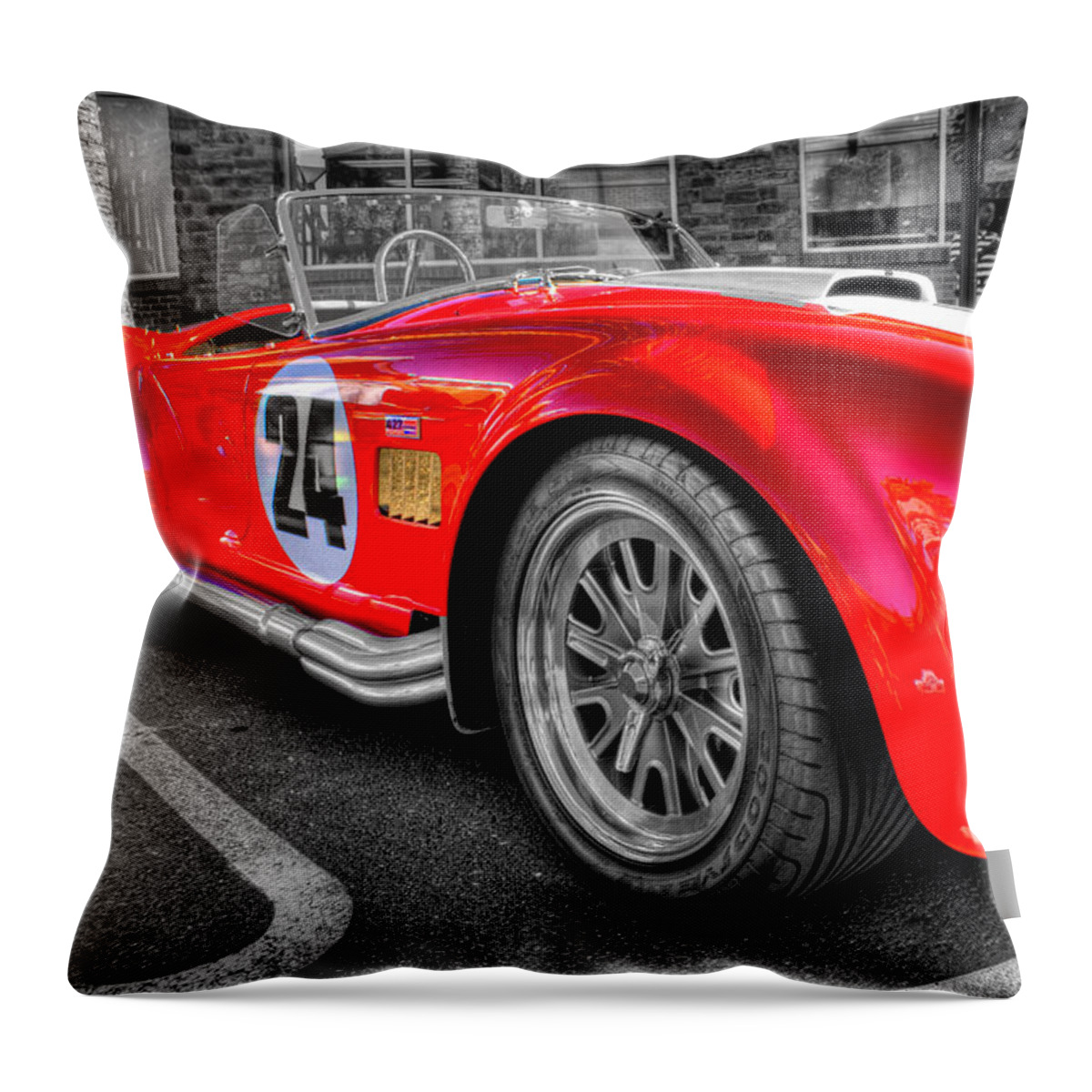Hdr Throw Pillow featuring the photograph Cobra- Focal by Randy Wehner
