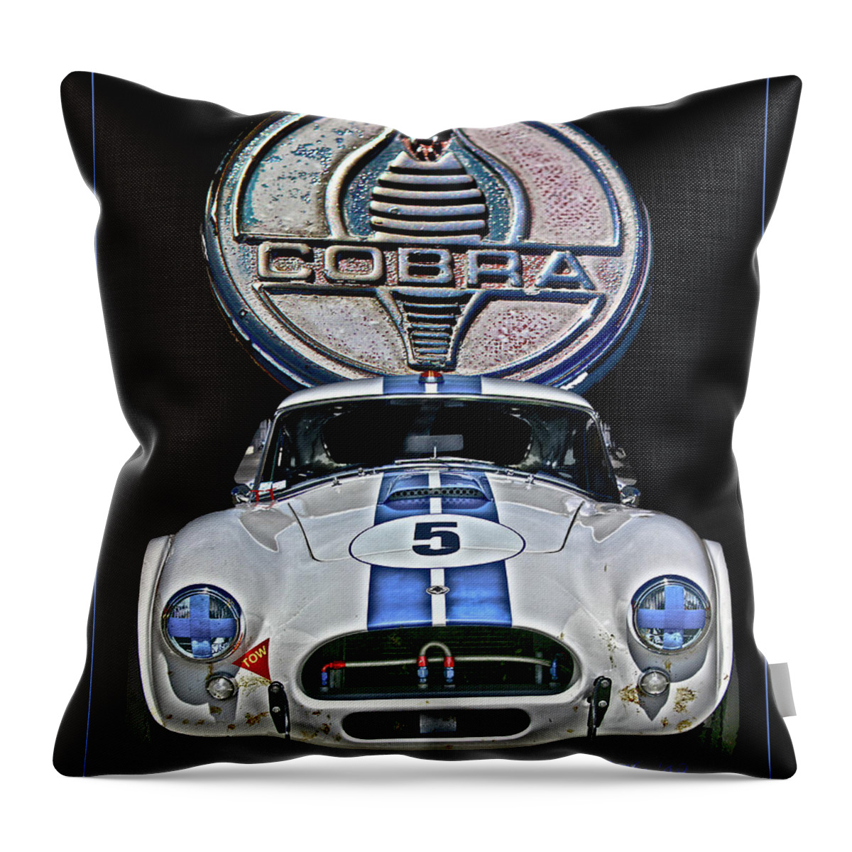 Cobra Throw Pillow featuring the photograph Cobra No. 5 by Tom Griffithe