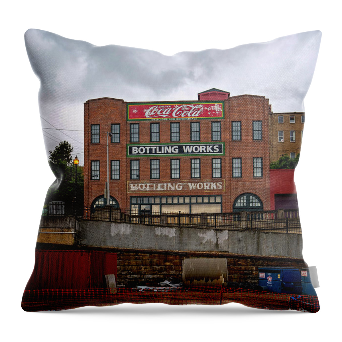 Bottling Throw Pillow featuring the photograph Coca Cola by Alan Raasch