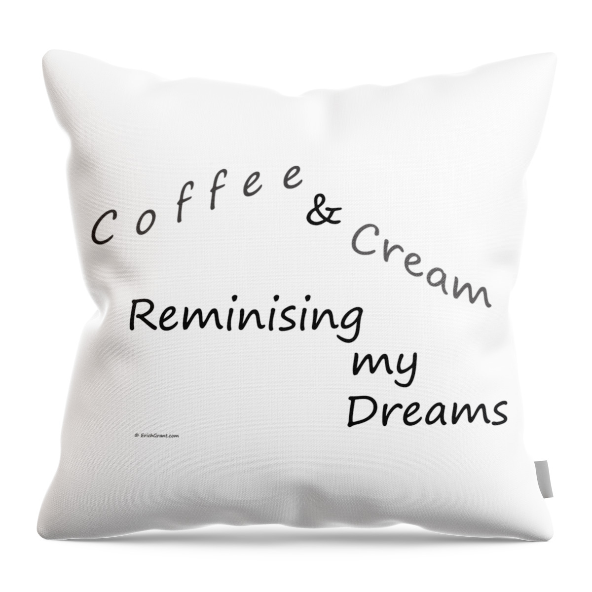 Coffee Throw Pillow featuring the photograph Coffee and Cream Mug by Erich Grant