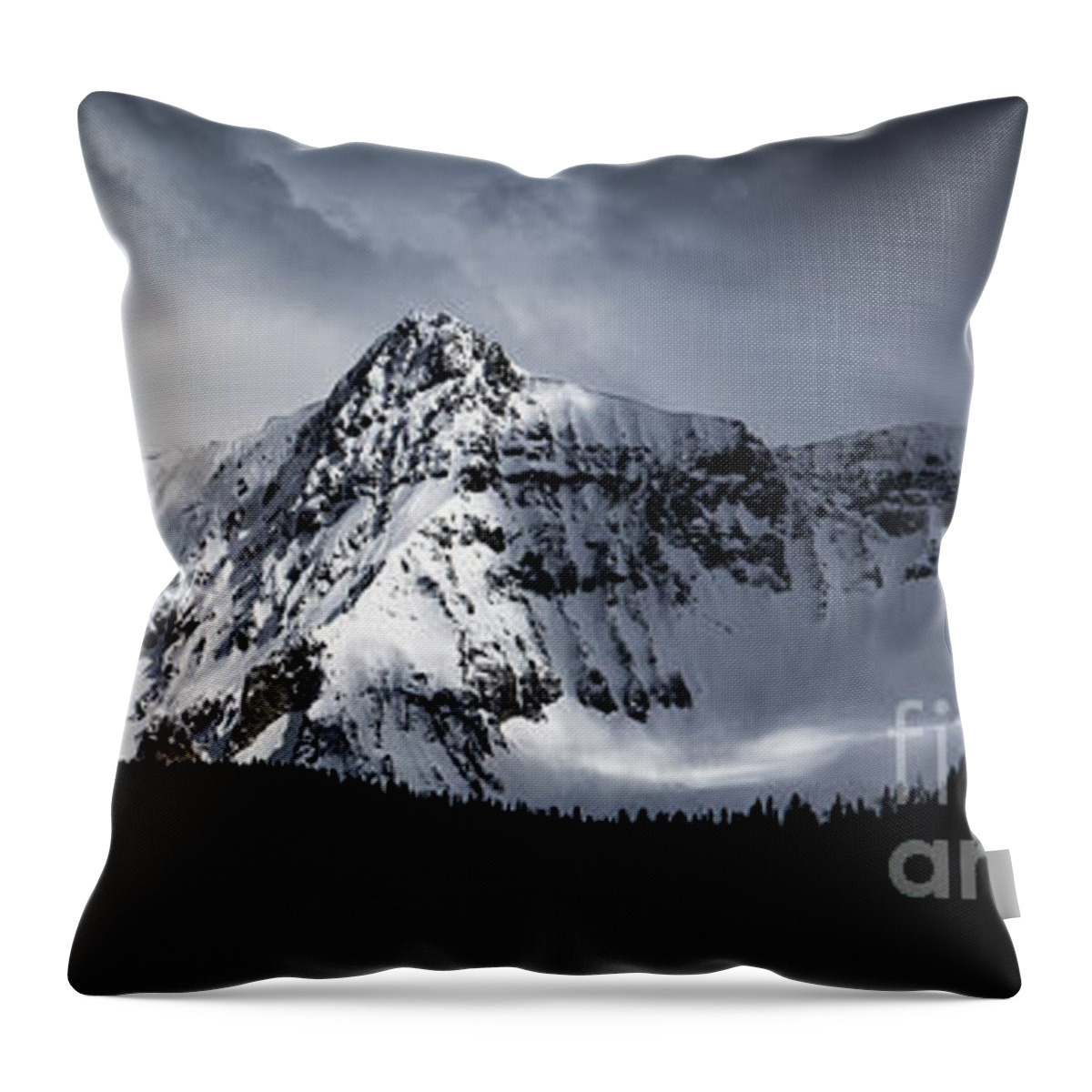 Mountains Throw Pillow featuring the photograph Cold Spring - San Juan Mountains, Colorado by The Forests Edge Photography - Diane Sandoval