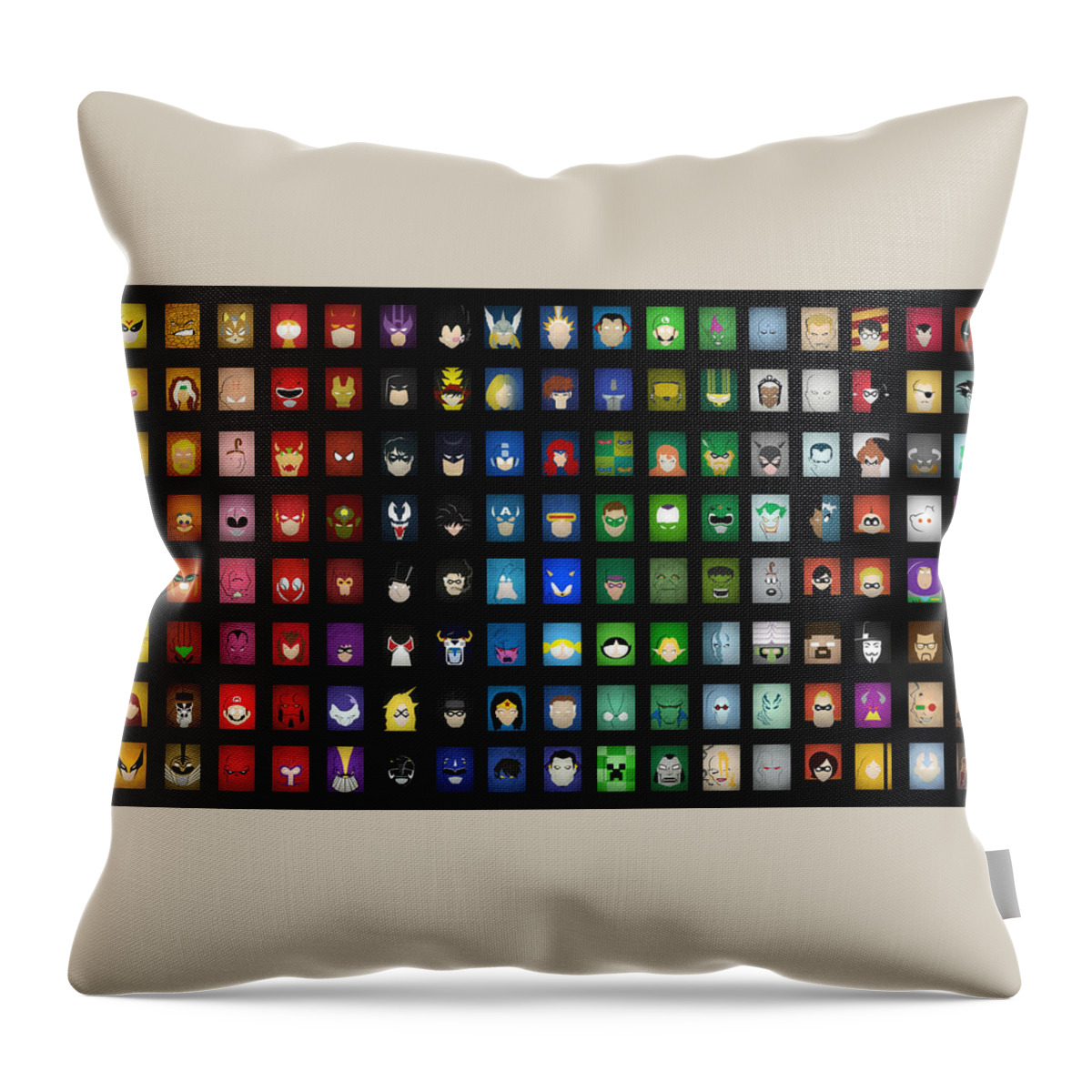 Collage Throw Pillow featuring the digital art Collage by Super Lovely