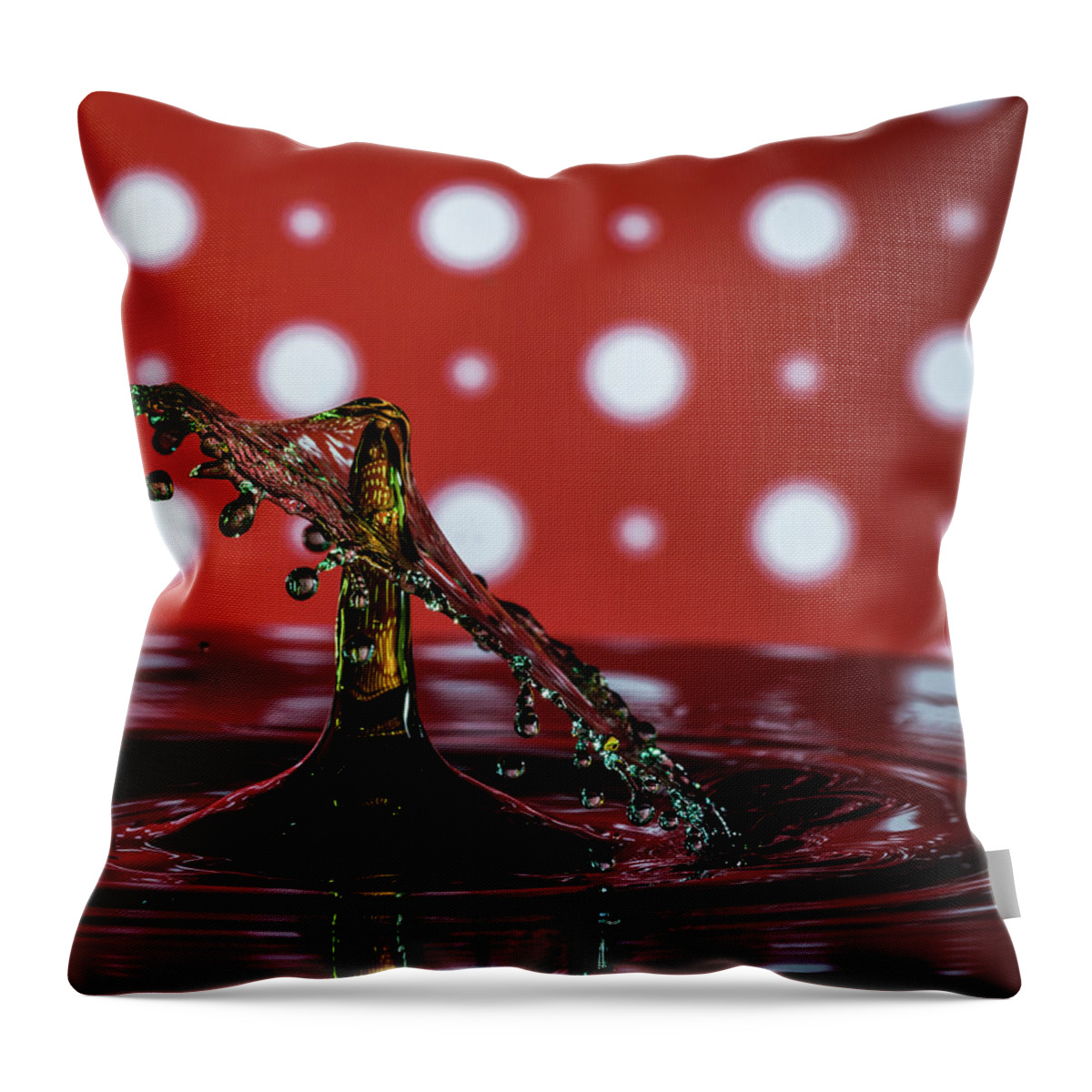 Jay Stockhaus Throw Pillow featuring the photograph Collision 2018-7 by Jay Stockhaus