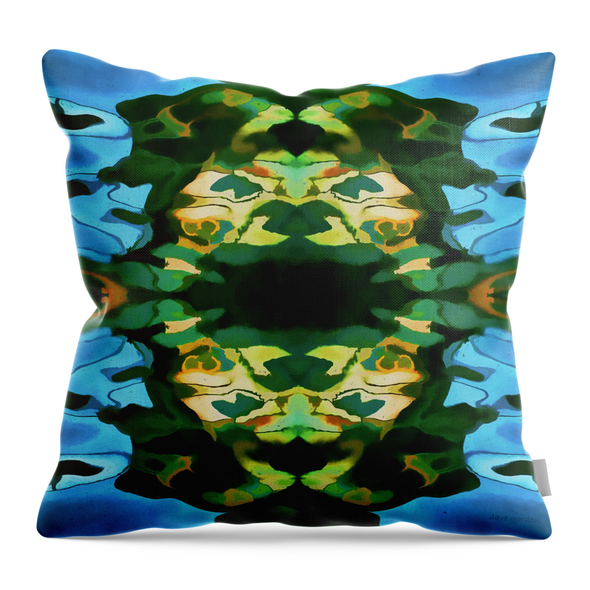 Abstract Throw Pillow featuring the photograph Color Abstraction LXV by David Gordon
