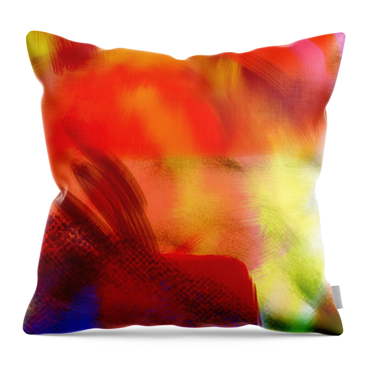 Color Throw Pillow featuring the digital art Color Fog by Joe Roache
