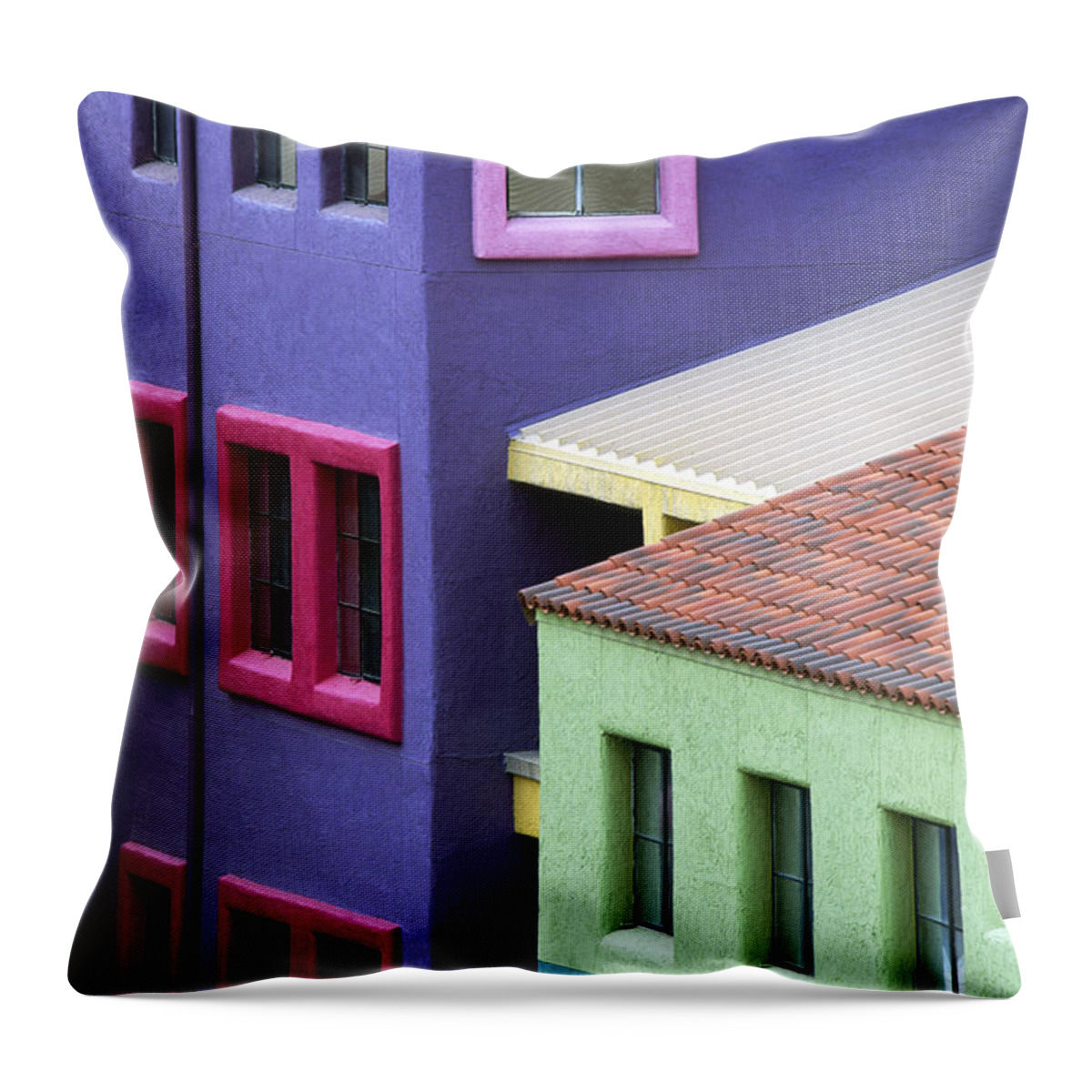 Southwest Throw Pillow featuring the photograph Color of Tucson by Sandra Bronstein