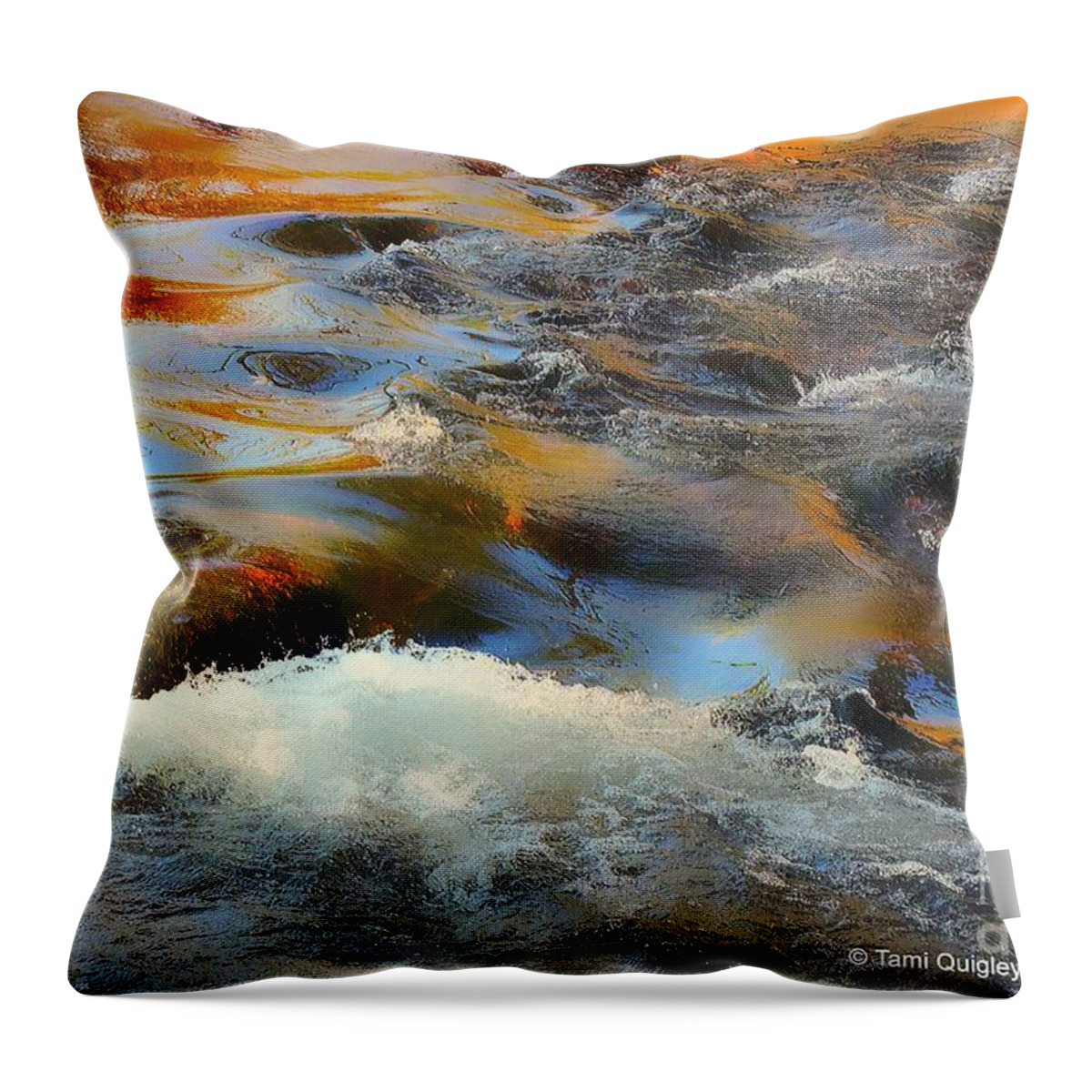 Photo Throw Pillow featuring the photograph Color Tide by Tami Quigley