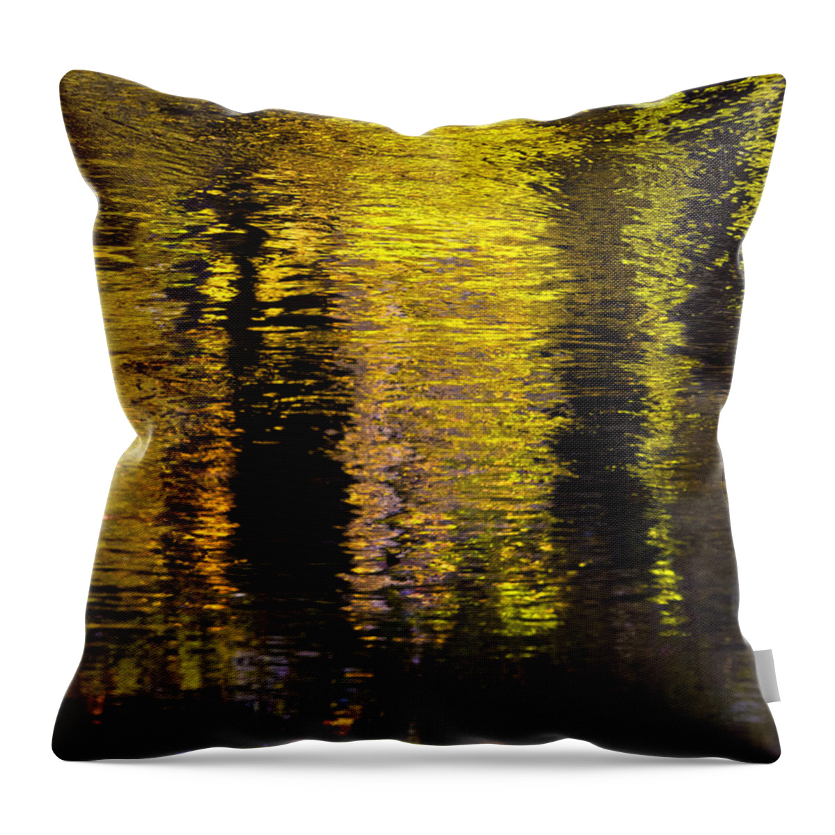 Colored Reflections Throw Pillow featuring the photograph Colored Reflections by Ken Barrett