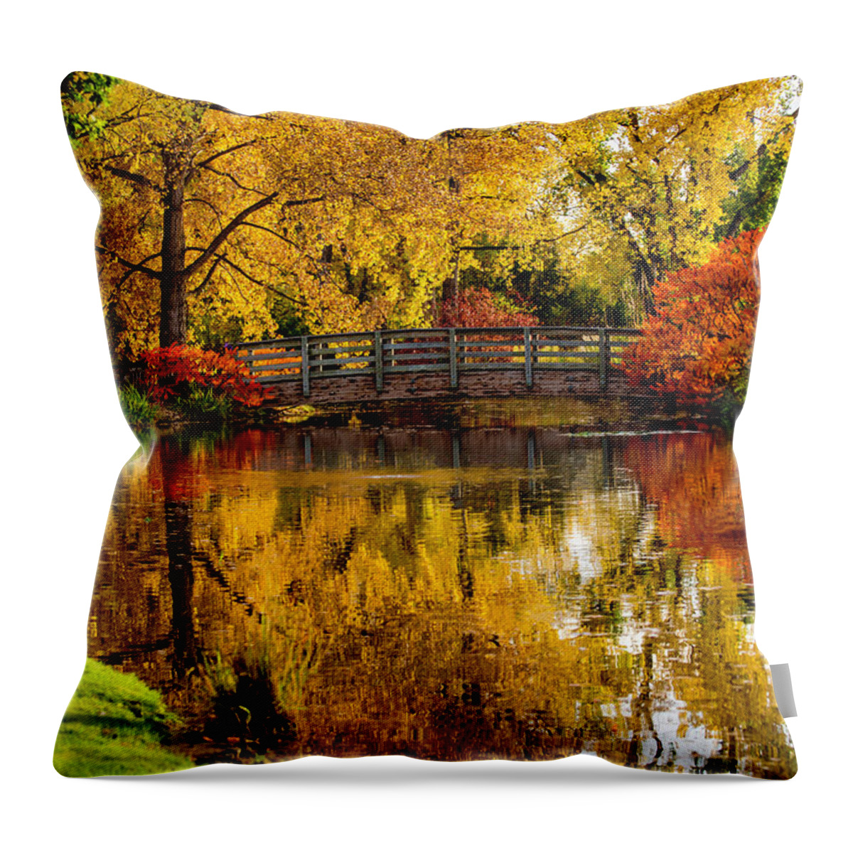 Colorado Throw Pillow featuring the photograph Colorful Reflections by Kristal Kraft