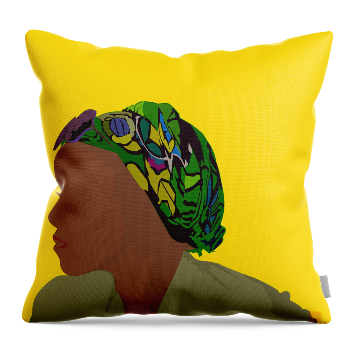 Scheme Of Things Throw Pillow featuring the digital art Colorful by Scheme Of Things Graphics