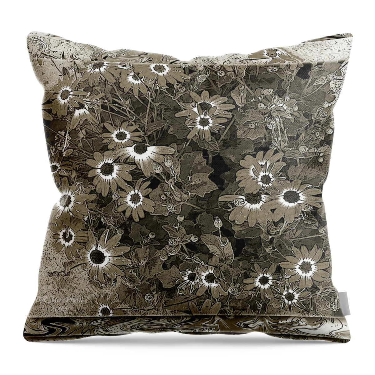 Flowers Throw Pillow featuring the photograph Color Me, Please by Barbara R MacPhail