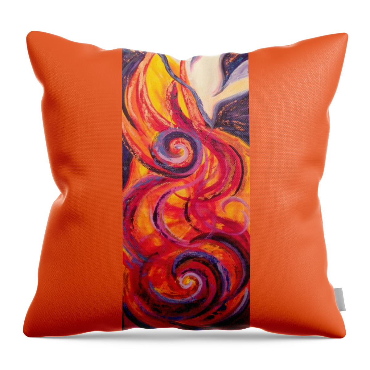 Worship Throw Pillow featuring the painting Come Holy Spirit by Deb Brown Maher