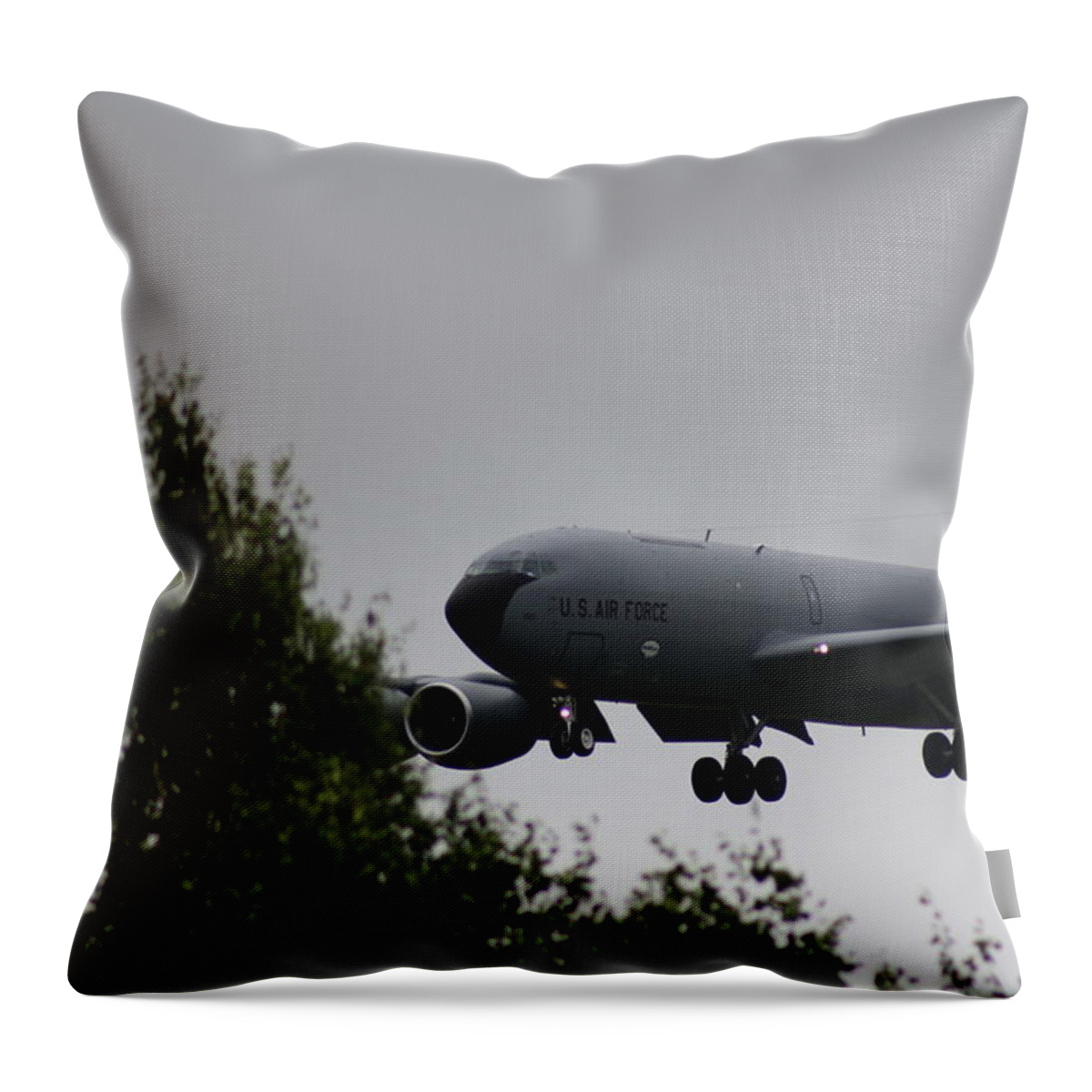 Plane Throw Pillow featuring the photograph Coming In by Greg DeBeck