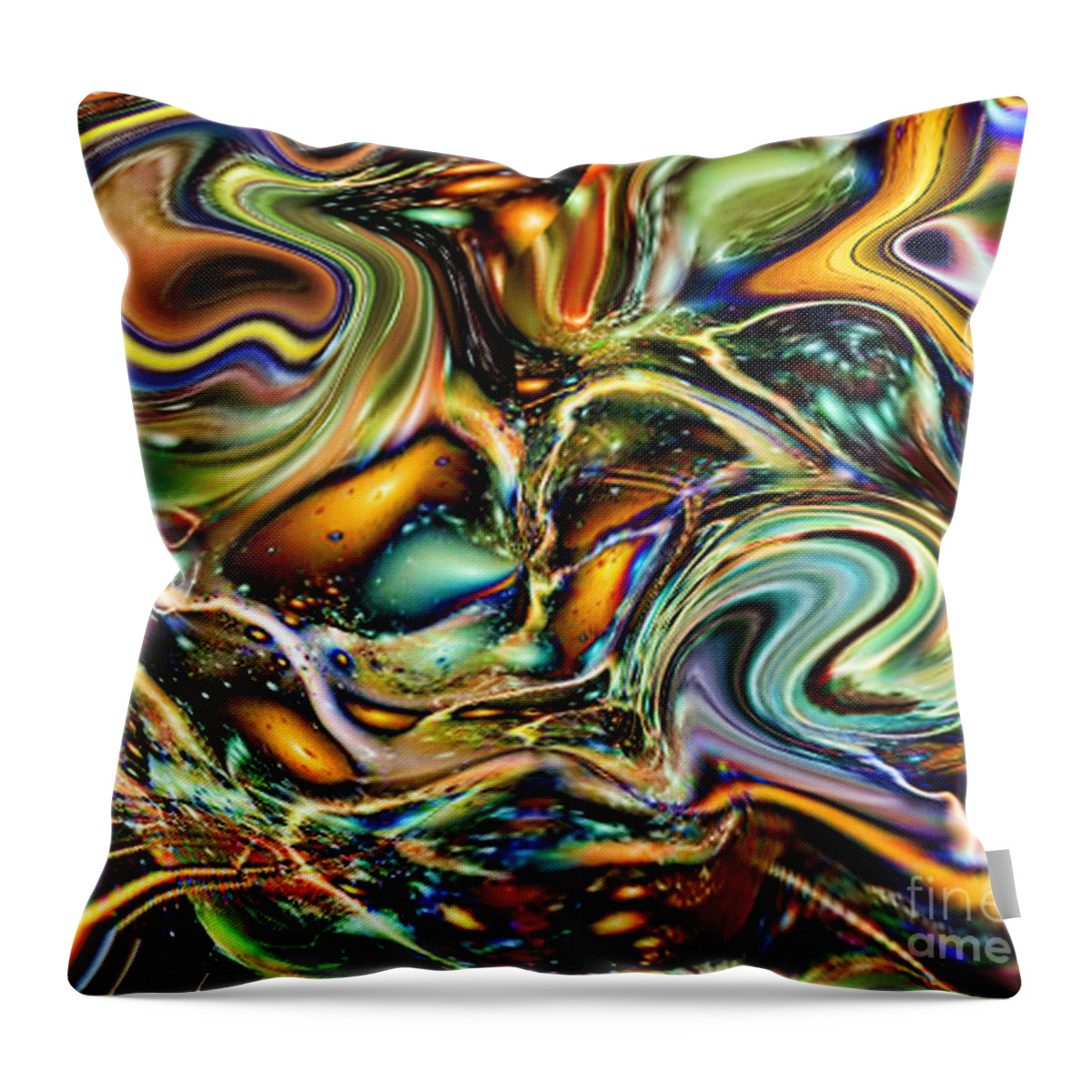 Motion Throw Pillow featuring the digital art Commotion in the Motion VII by Jim Fitzpatrick