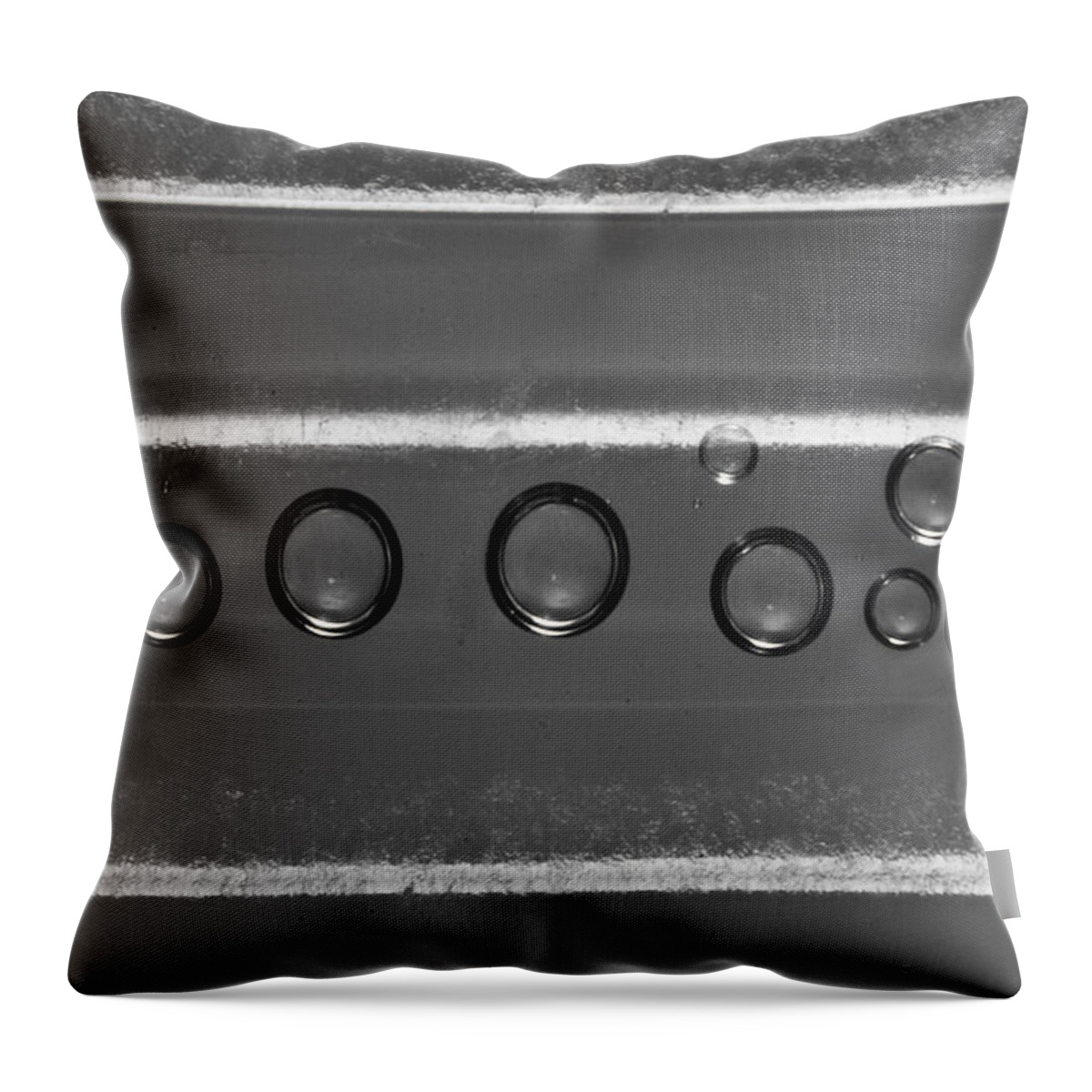Condensation Throw Pillow featuring the photograph Condensation 3 by Morgan Wright