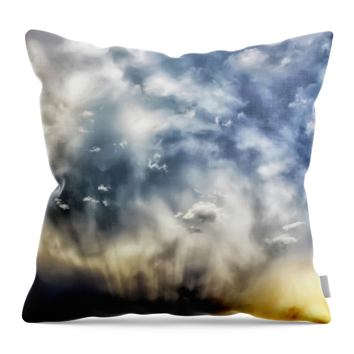 Clouds Throw Pillow featuring the photograph Confused by Steve Sullivan