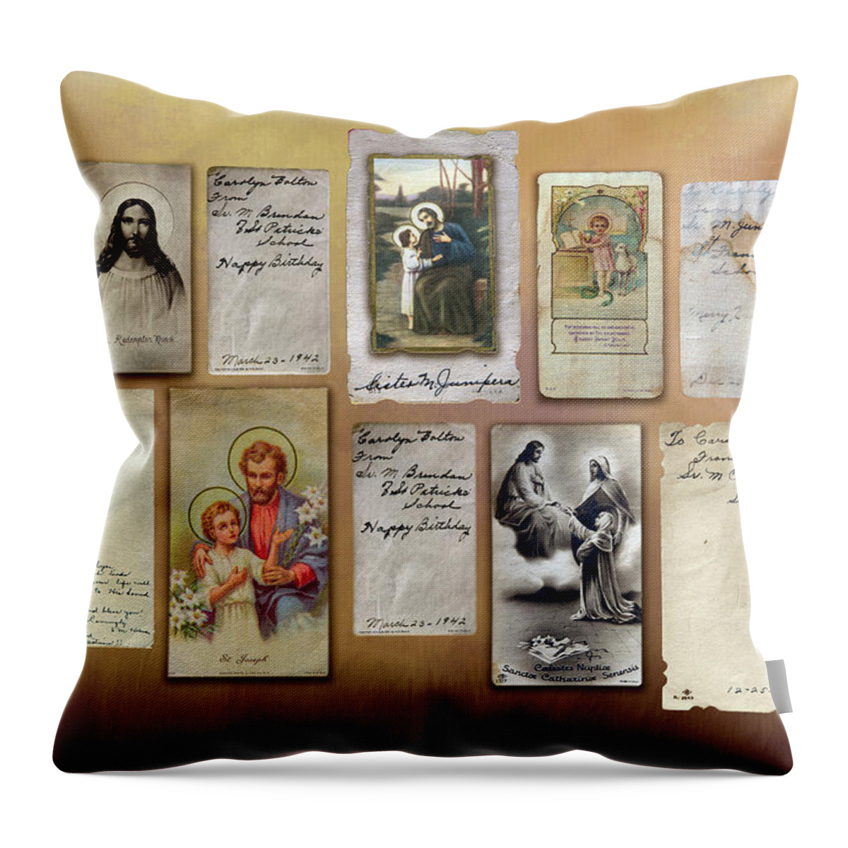 Religious Throw Pillow featuring the digital art Connections 1 by Terry Davis