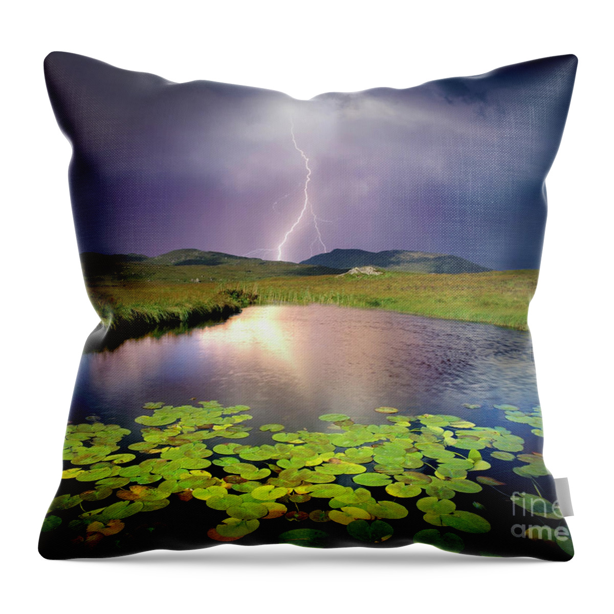 Nag004772 Throw Pillow featuring the photograph Connemara Light by Edmund Nagele FRPS