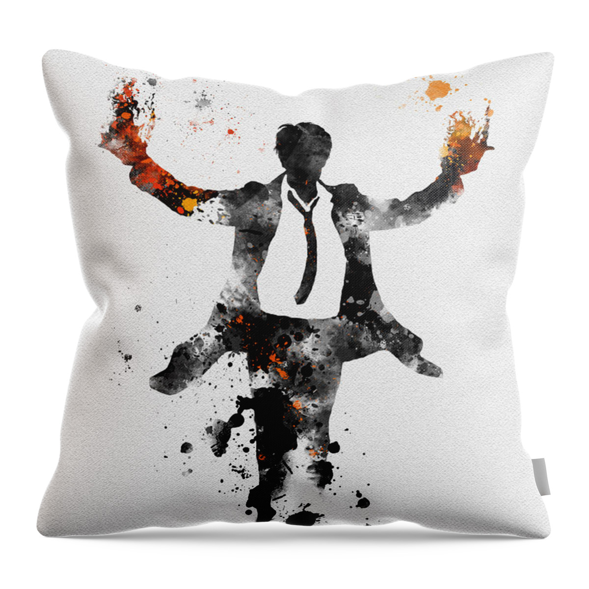 Constantine Throw Pillow featuring the mixed media Constantine by My Inspiration