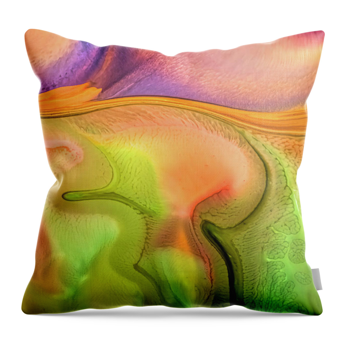 Abstract Art Throw Pillow featuring the mixed media Contemporary abstract 4 by Lilia S