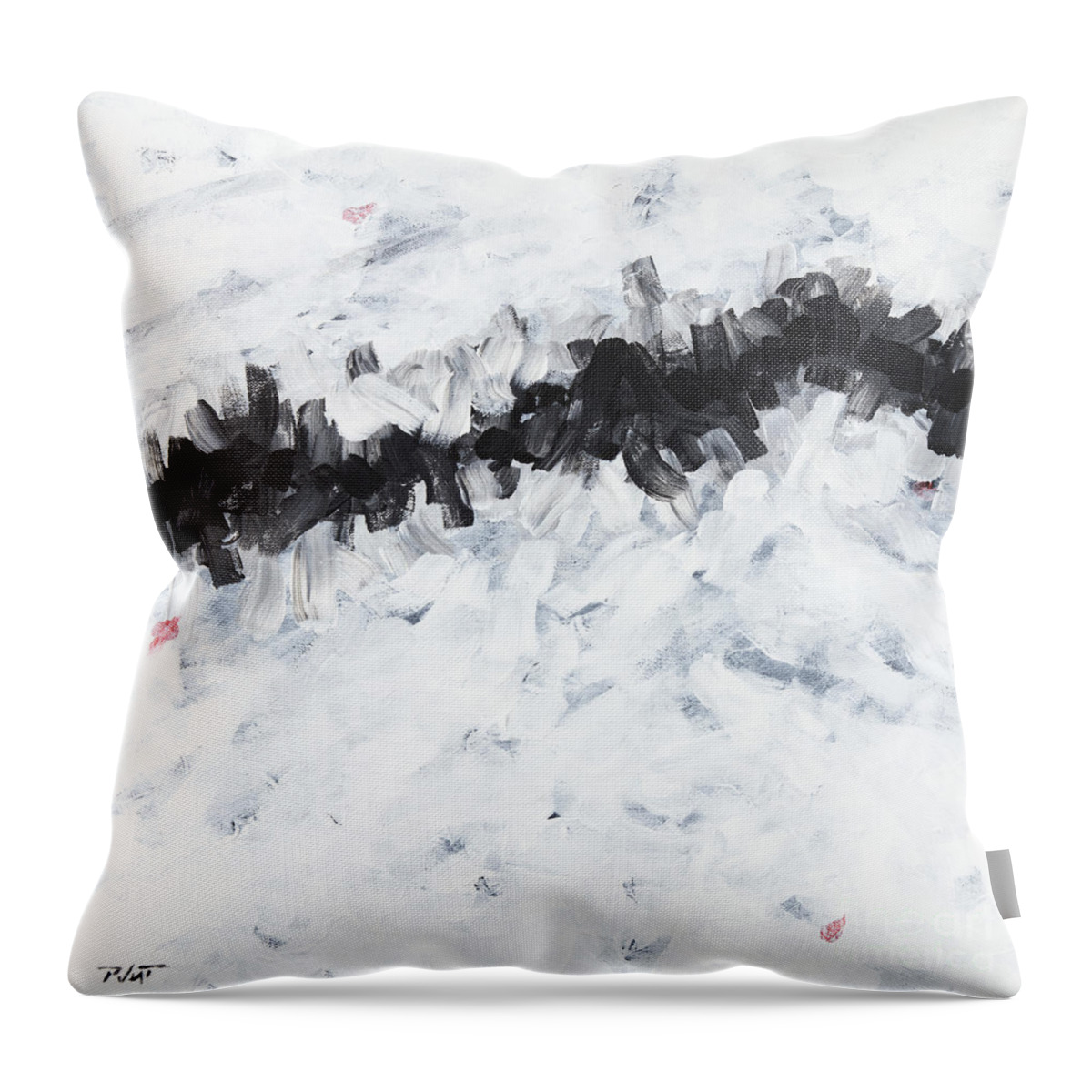 Landscape Throw Pillow featuring the painting Contemporary Landscape 2of2 by Gordon Punt