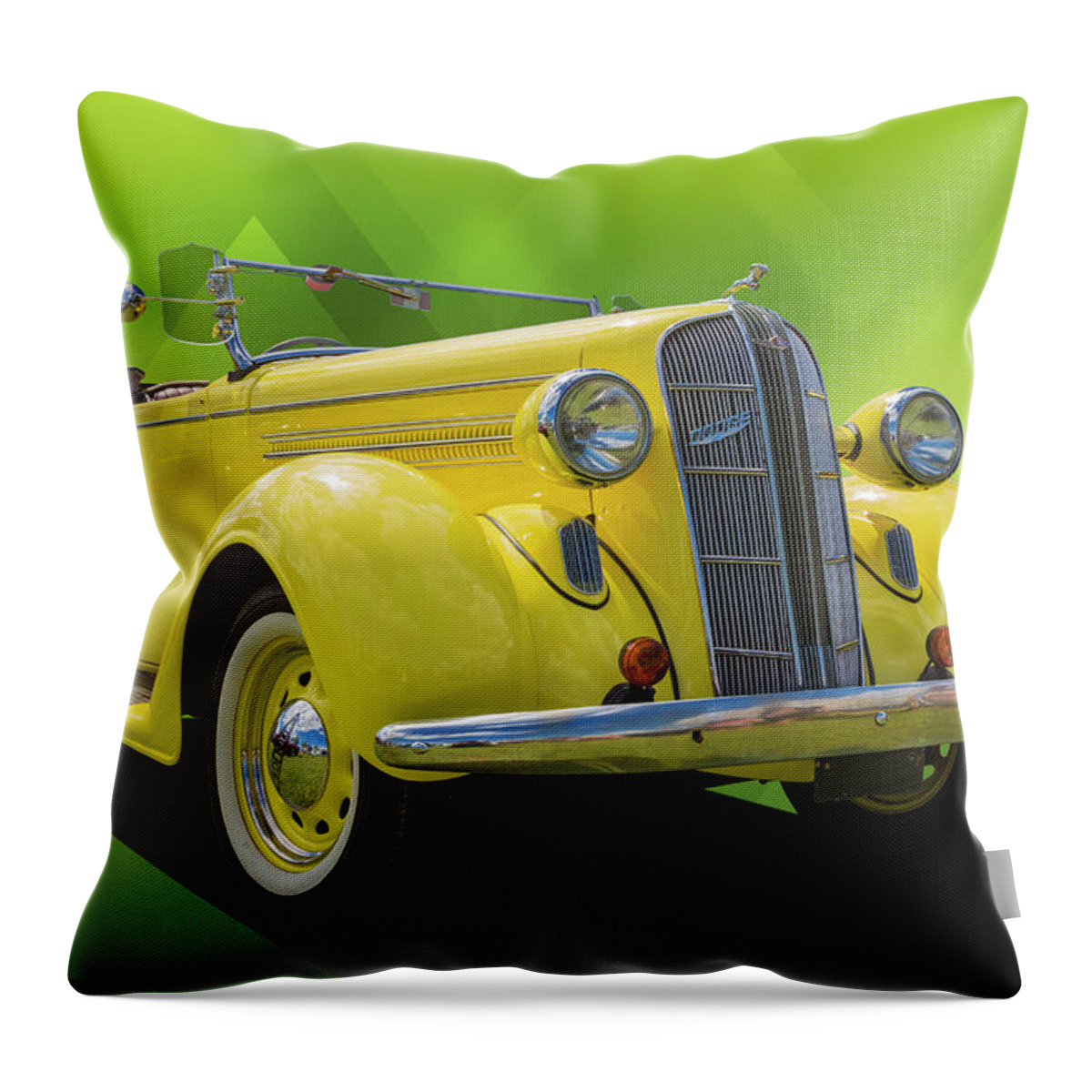 Car Throw Pillow featuring the photograph Convertible Dodge by Keith Hawley