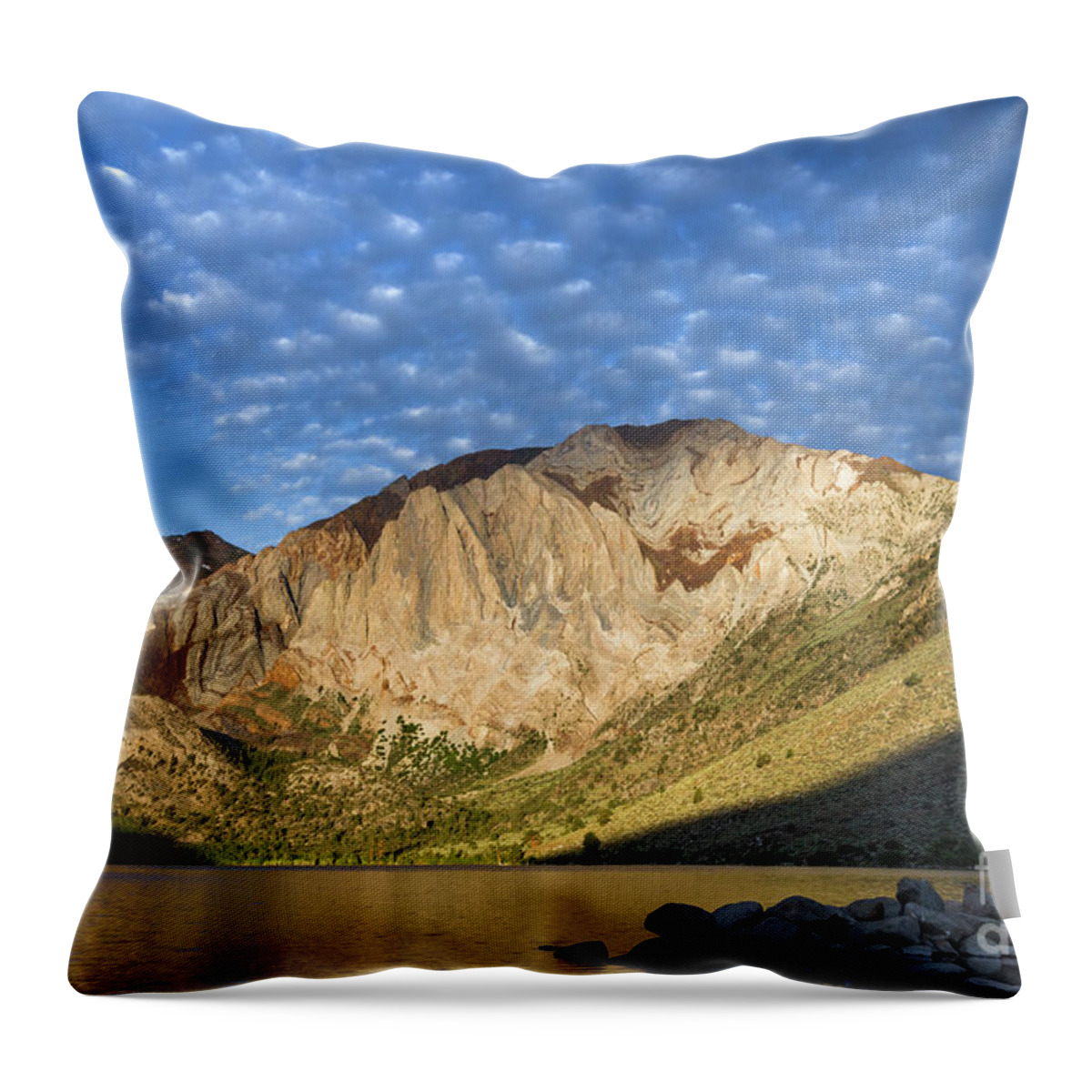 Sky Throw Pillow featuring the photograph Convict Lake by Brandon Bonafede