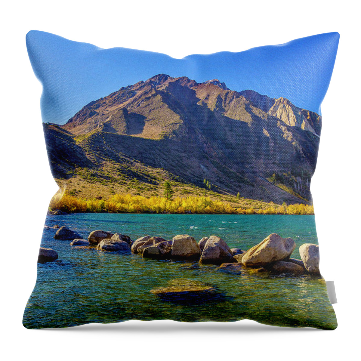 California Throw Pillow featuring the photograph Convict Lake Eastern Sierras by Donald Pash