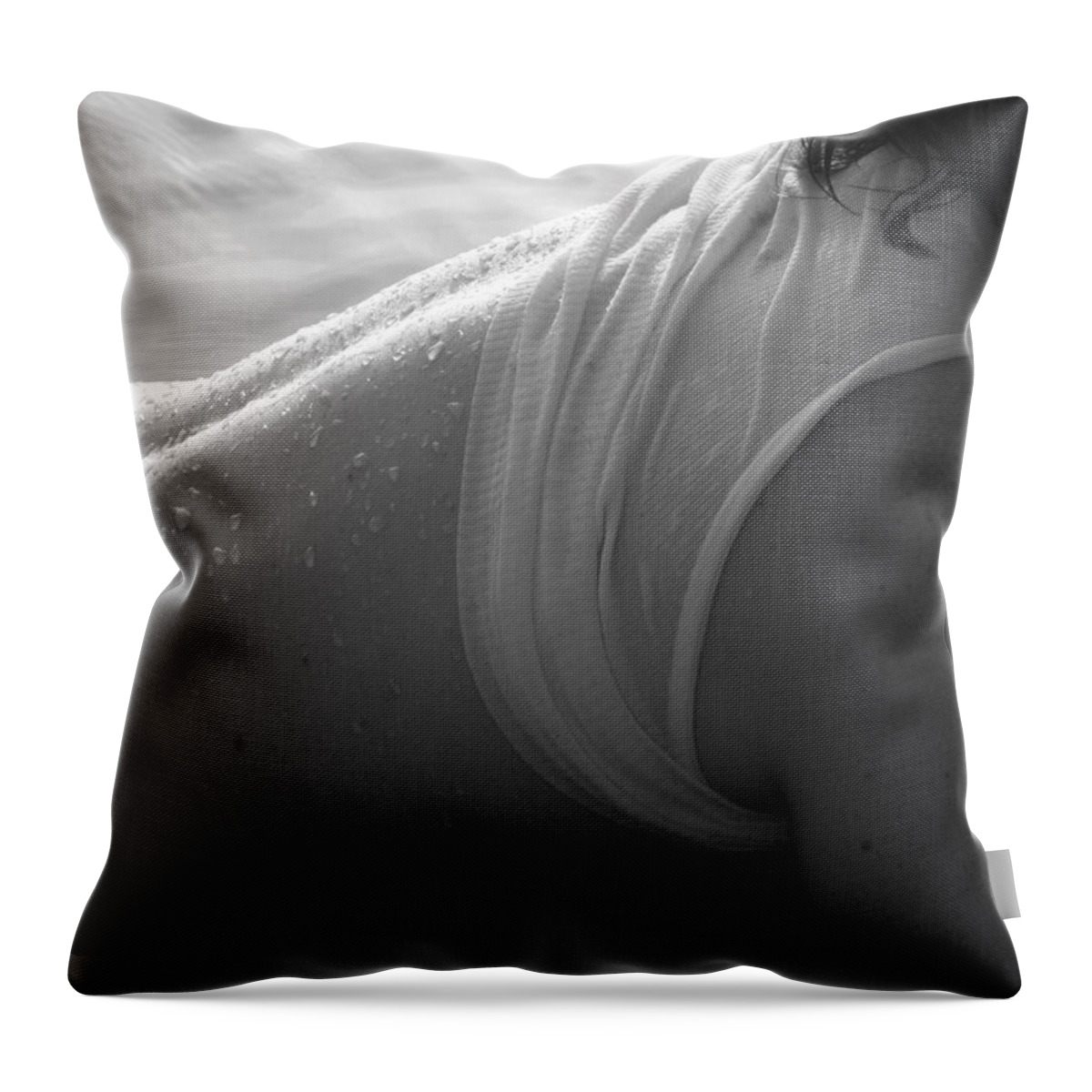 Woman Throw Pillow featuring the photograph Cool Down by Elizabeth Hart