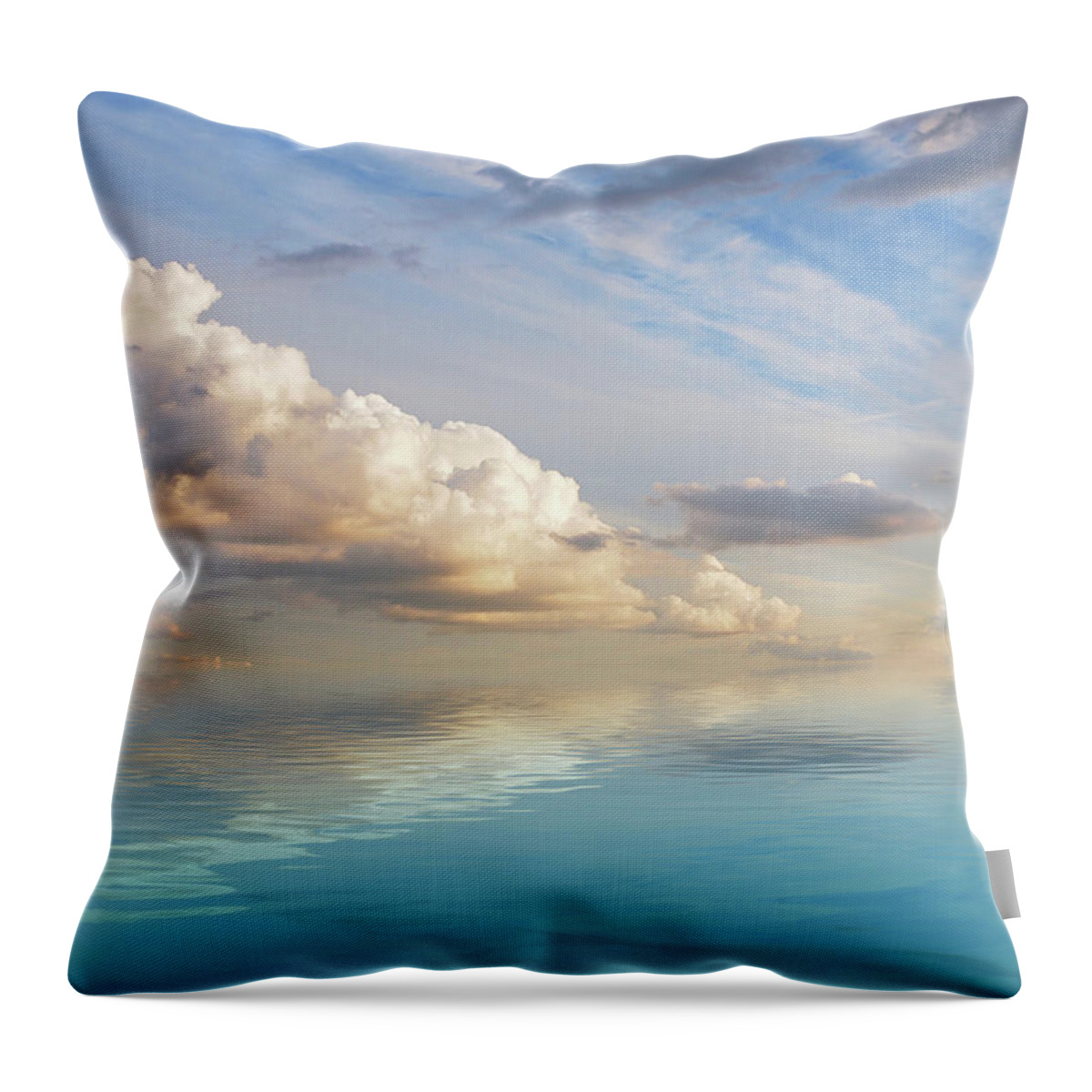 Cloudscape Throw Pillow featuring the photograph Cool Reflections by Gill Billington