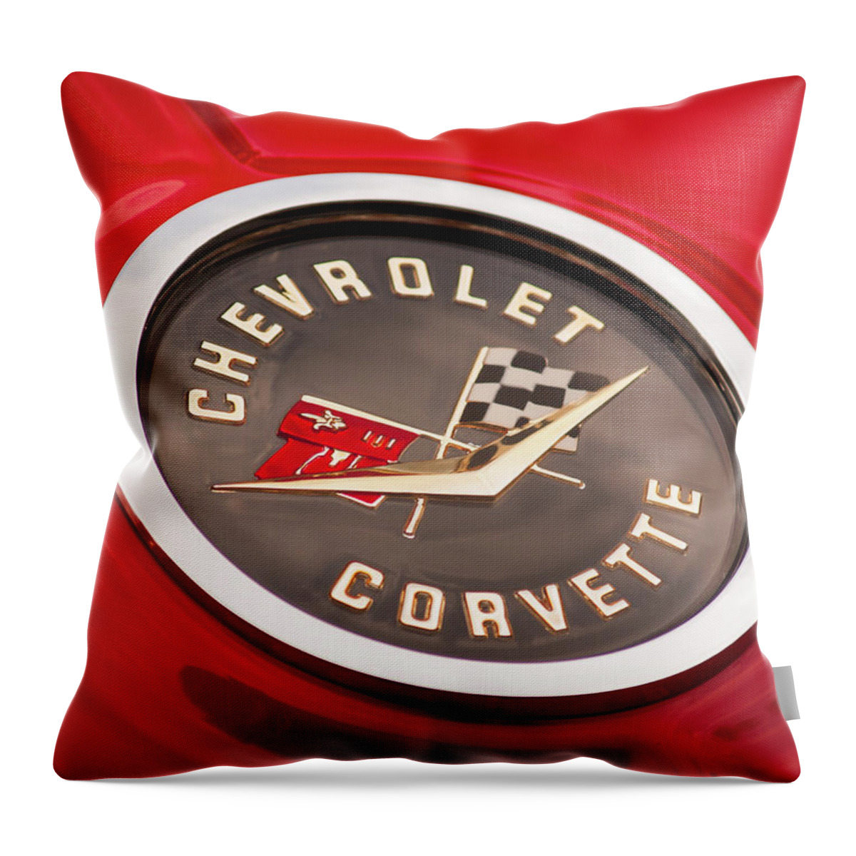Chevrolet Throw Pillow featuring the photograph Corvette by Stewart Helberg