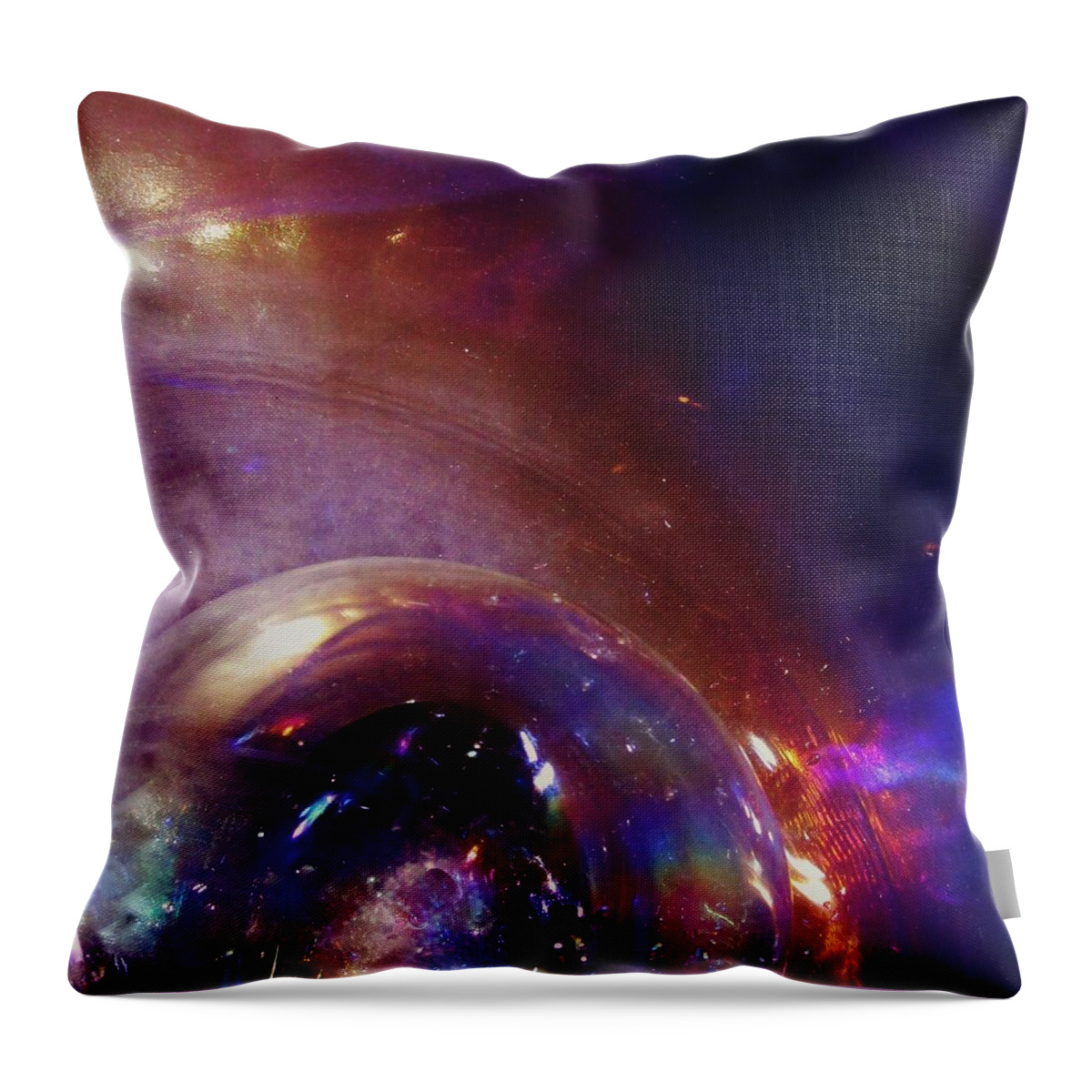 Orb Throw Pillow featuring the photograph Cosmic Orb by Sharon Ackley