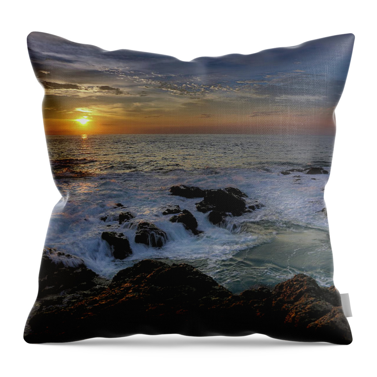 Costa Rica Throw Pillow featuring the photograph Costa Rica Sunrie by Dillon Kalkhurst