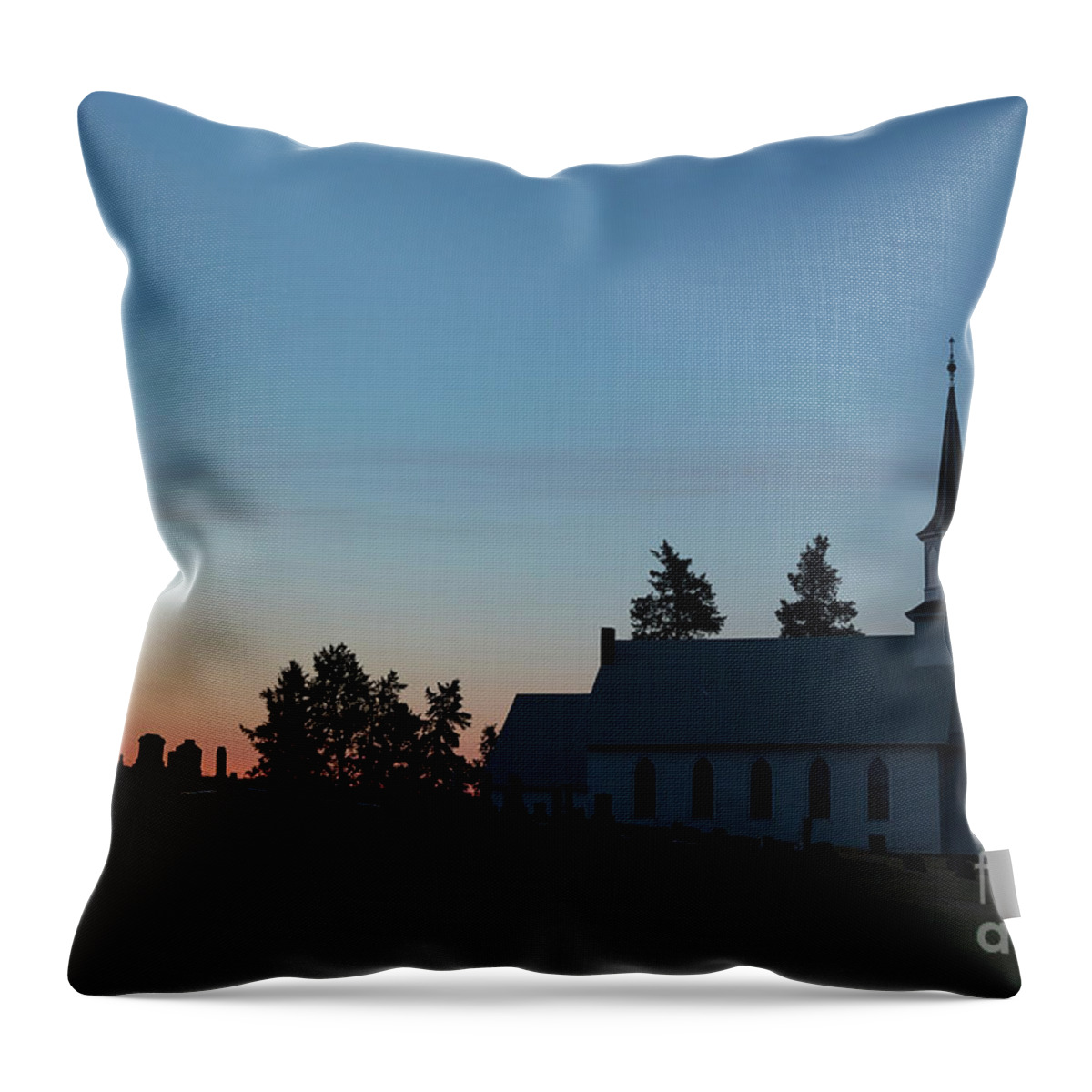 August Throw Pillow featuring the photograph Country Chapel by Idaho Scenic Images Linda Lantzy