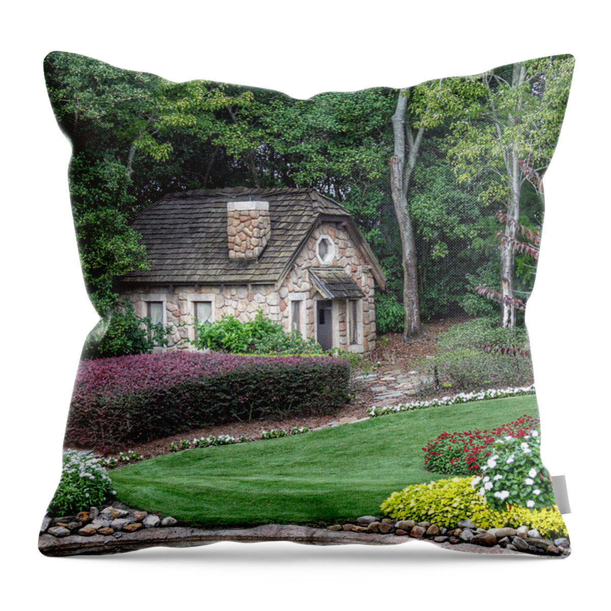Cottage Throw Pillow featuring the photograph Country Cottage by Jackson Pearson