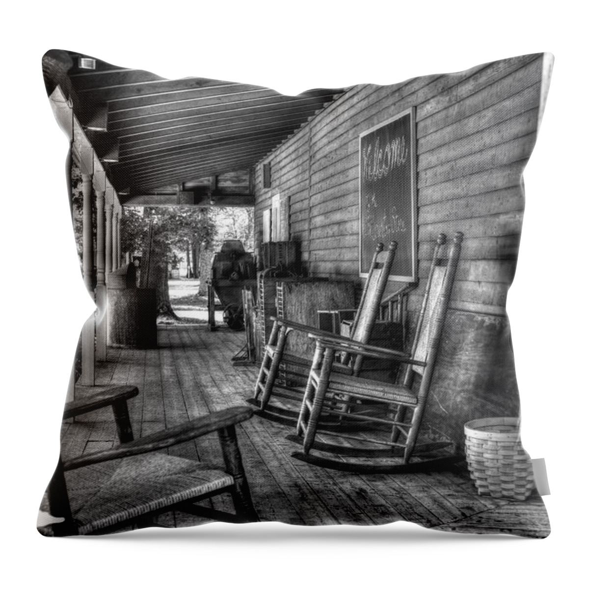 Photograph Throw Pillow featuring the photograph Country Store by Richard Gehlbach