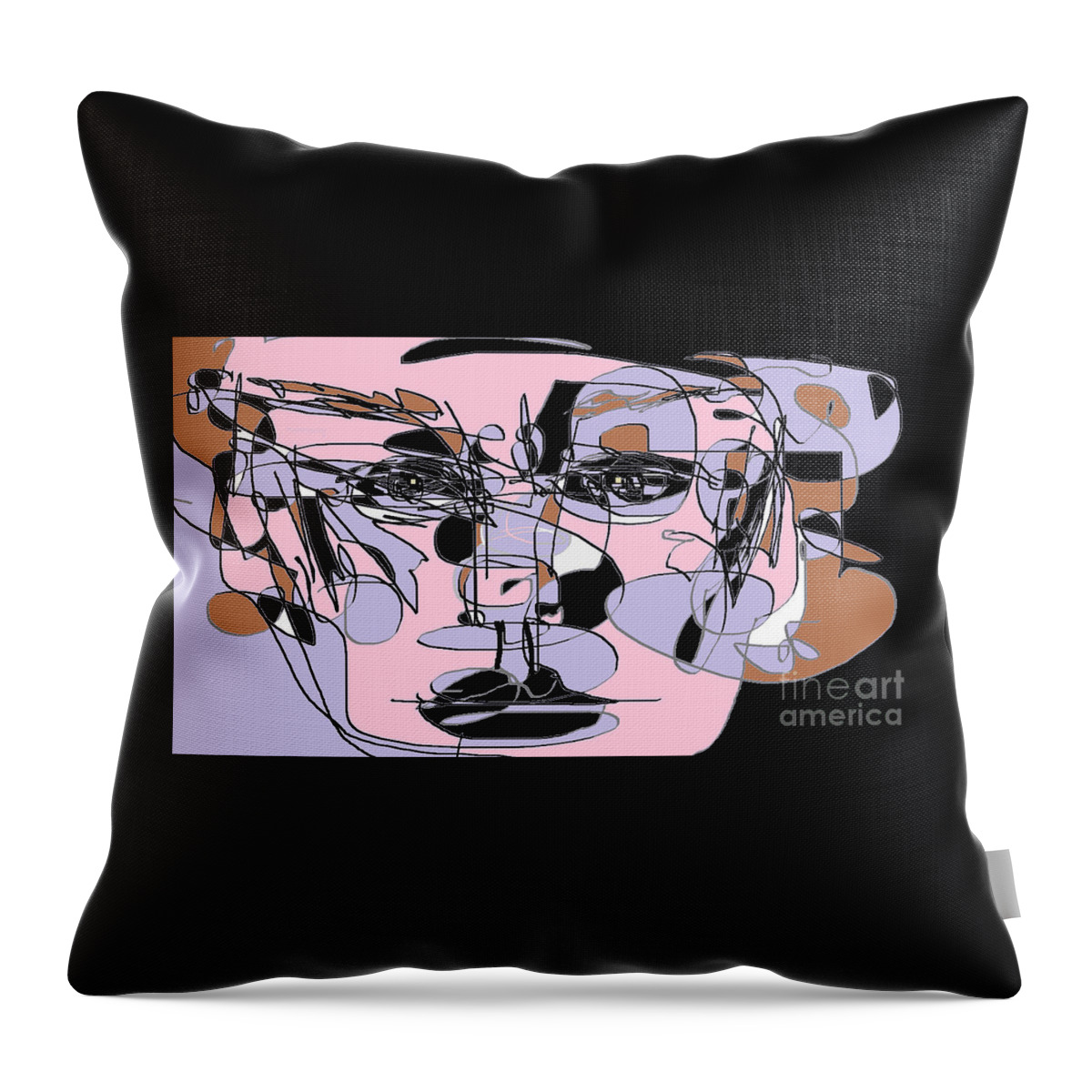 Digital Art Throw Pillow featuring the digital art Courage by Nancy Kane Chapman