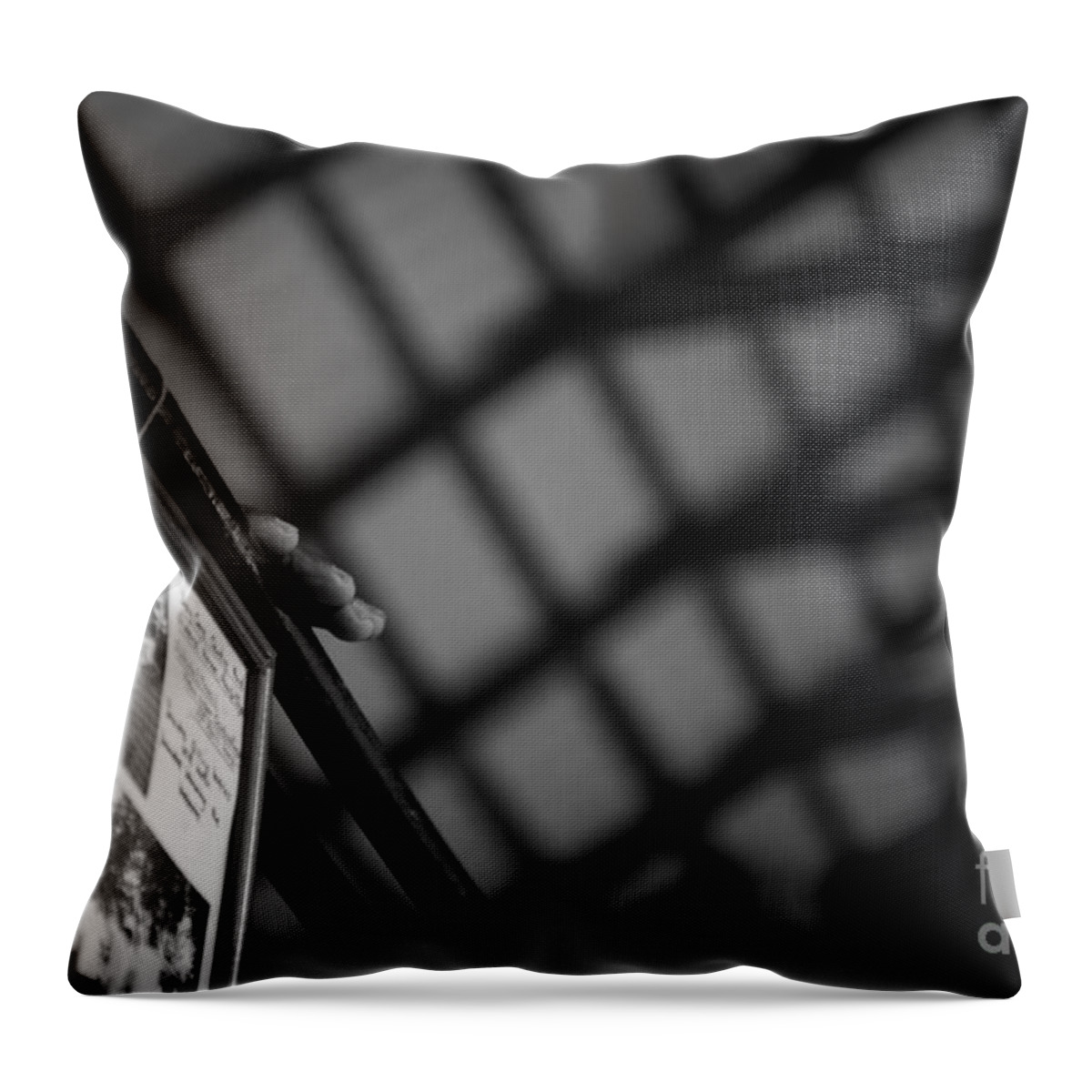 Old Man's Hand Throw Pillow featuring the photograph Courage by Venura Herath