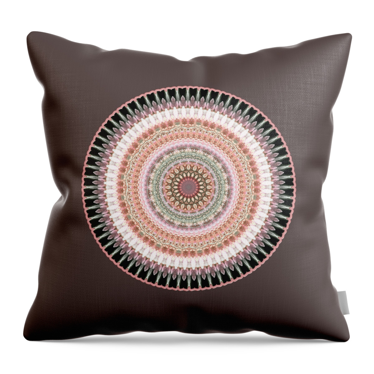 Water Lily Throw Pillow featuring the digital art Court of Sixty Knights by Lynde Young