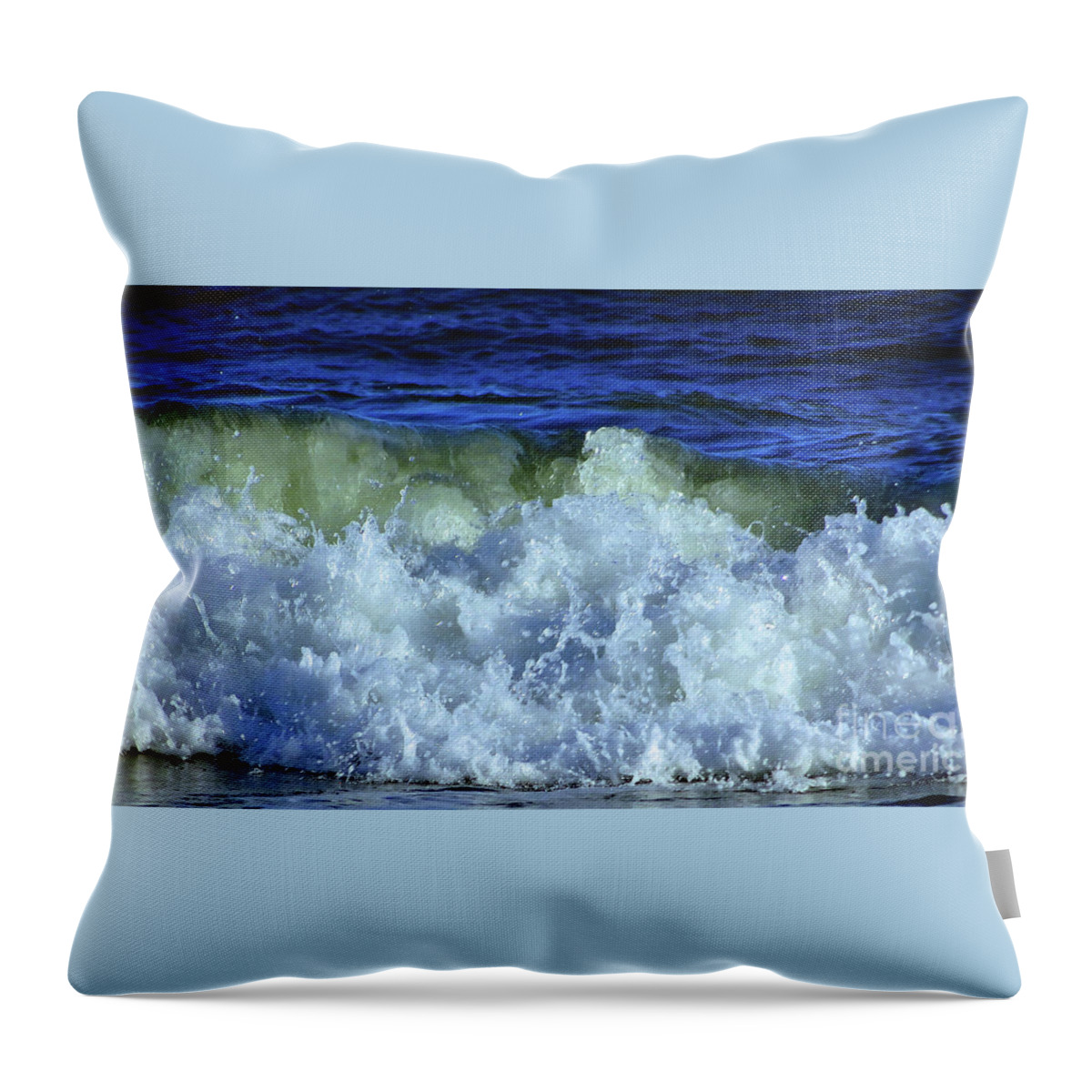 Wave Throw Pillow featuring the photograph Crashing Wave 2 by Eunice Warfel